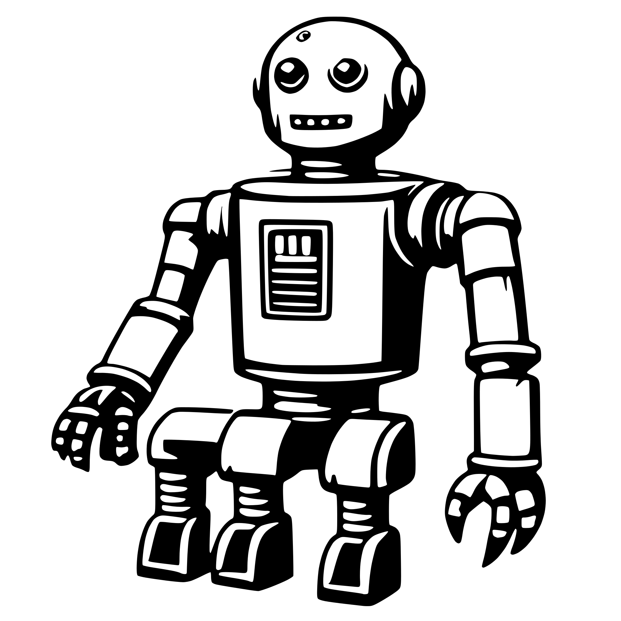 AI-generated SVG of 'robot'