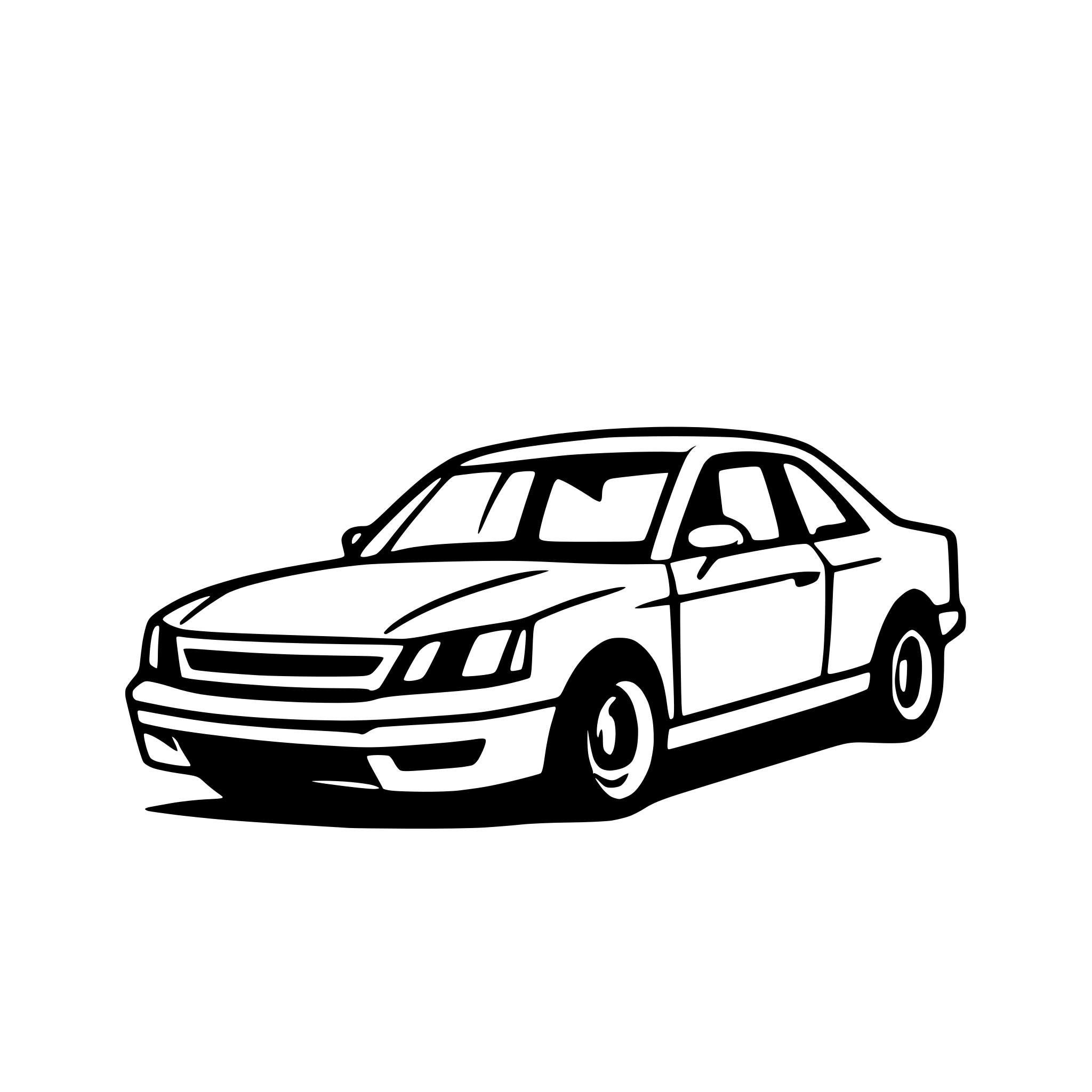 AI-generated SVG of 'sedan simple svg side view'