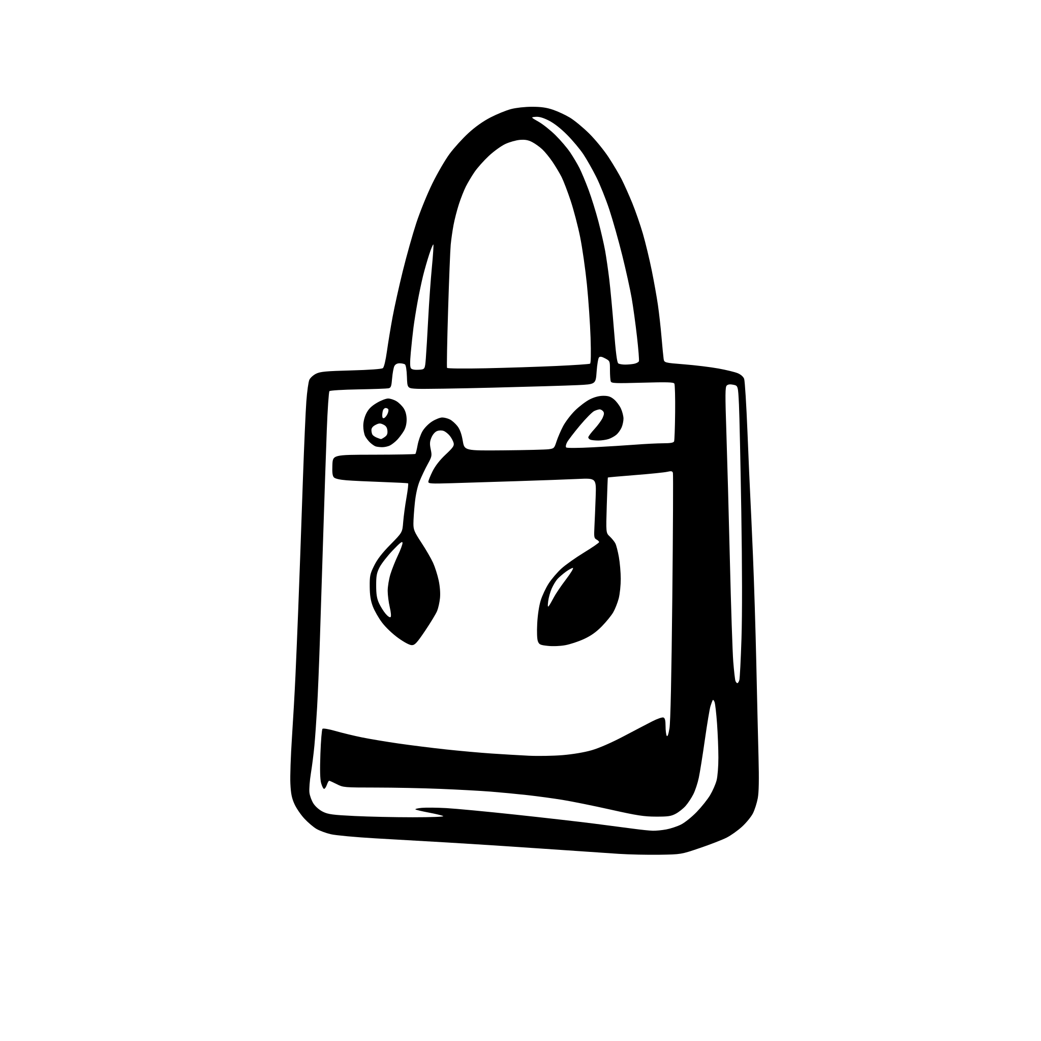 AI-generated SVG of 'tote bag'