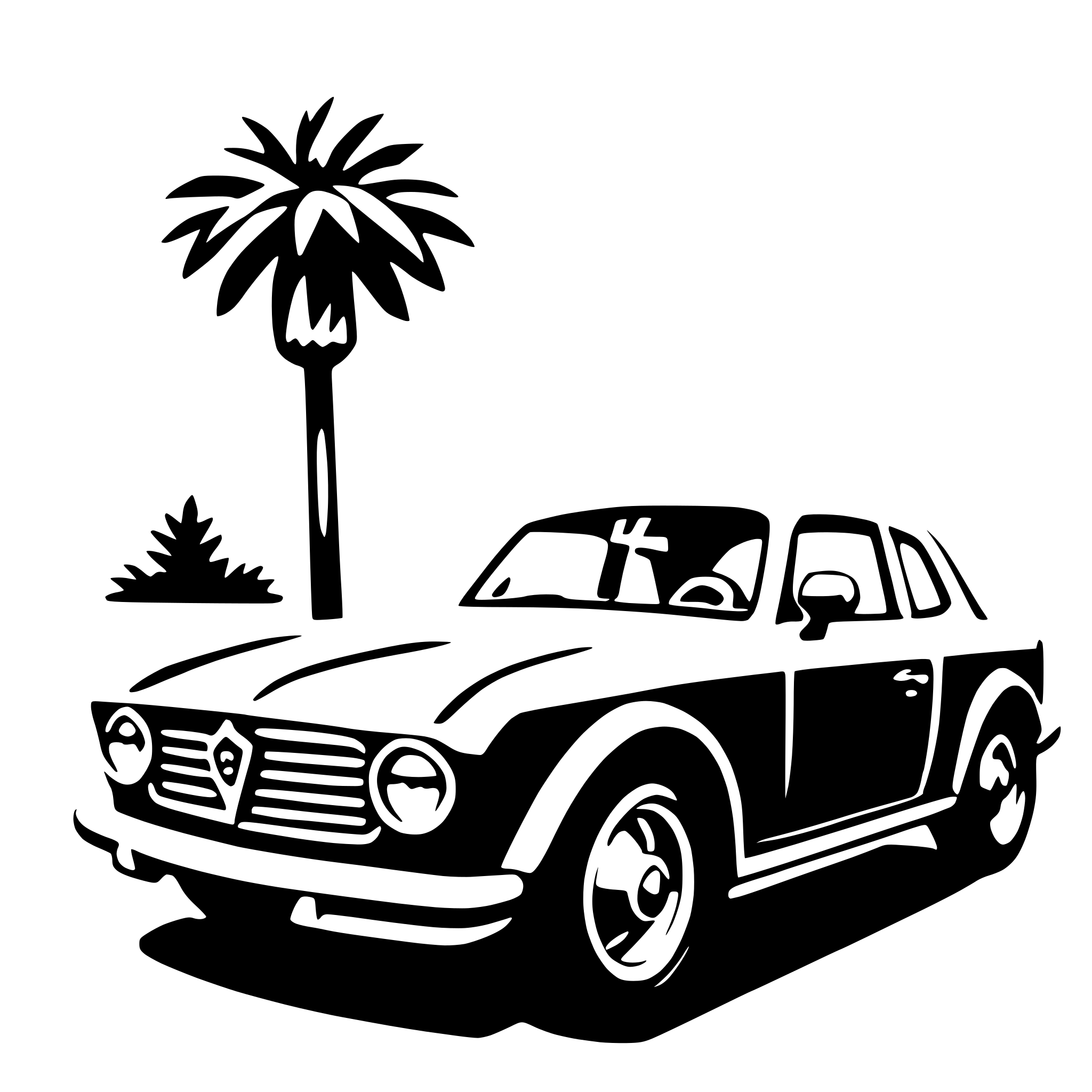 AI-generated SVG of a coupe