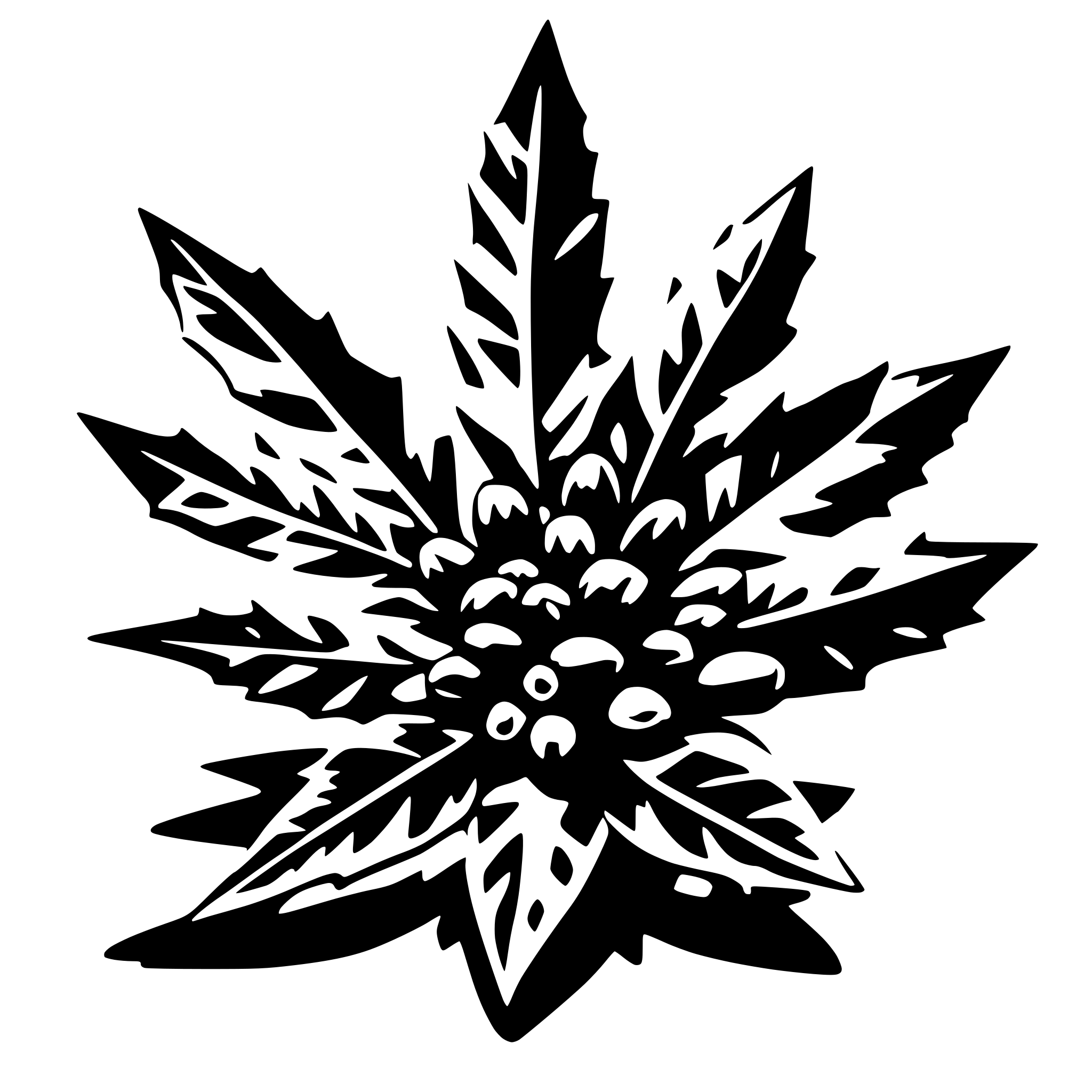 AI-generated SVG of 'mistle toe'