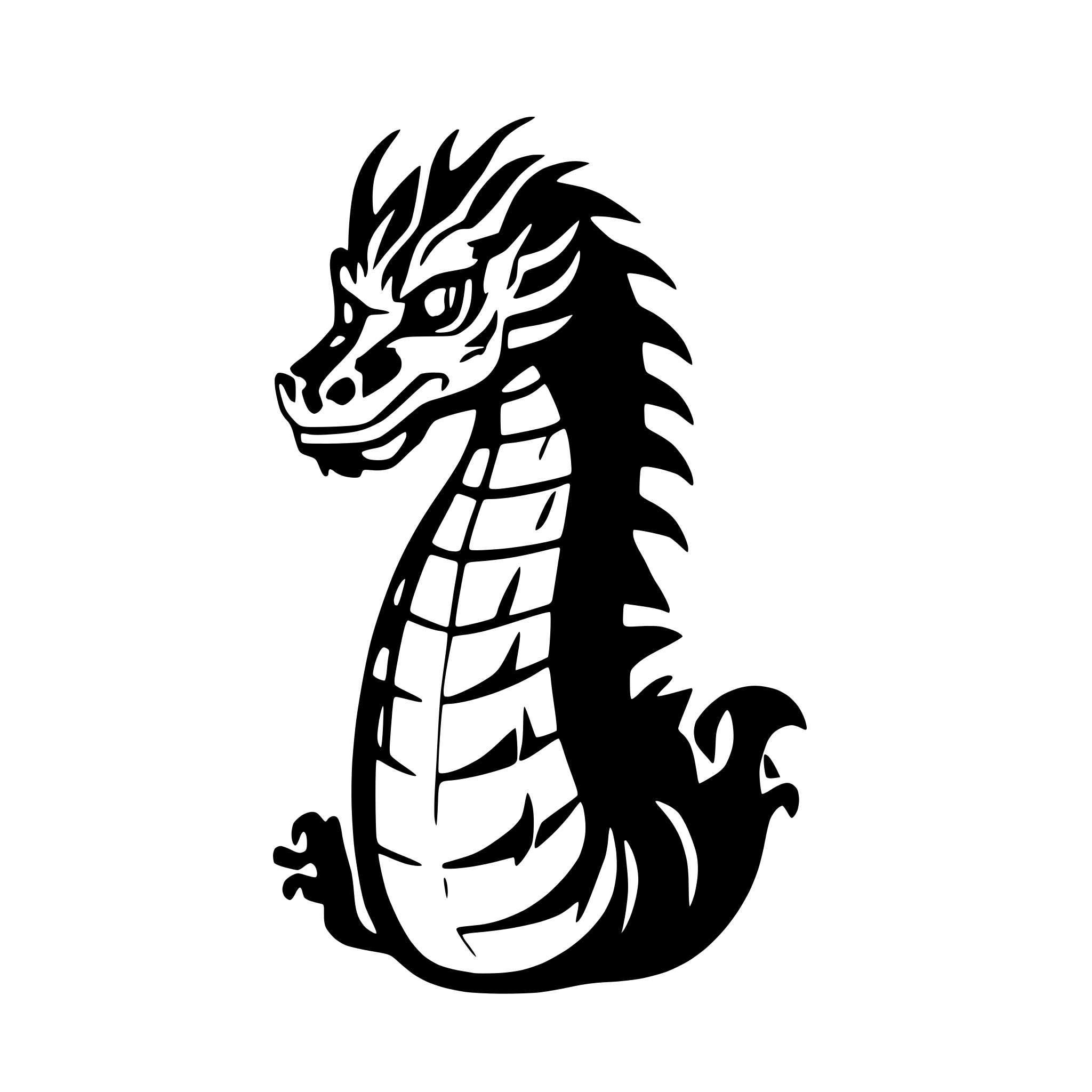 AI-generated SVG of 'traditional chinese dragon'