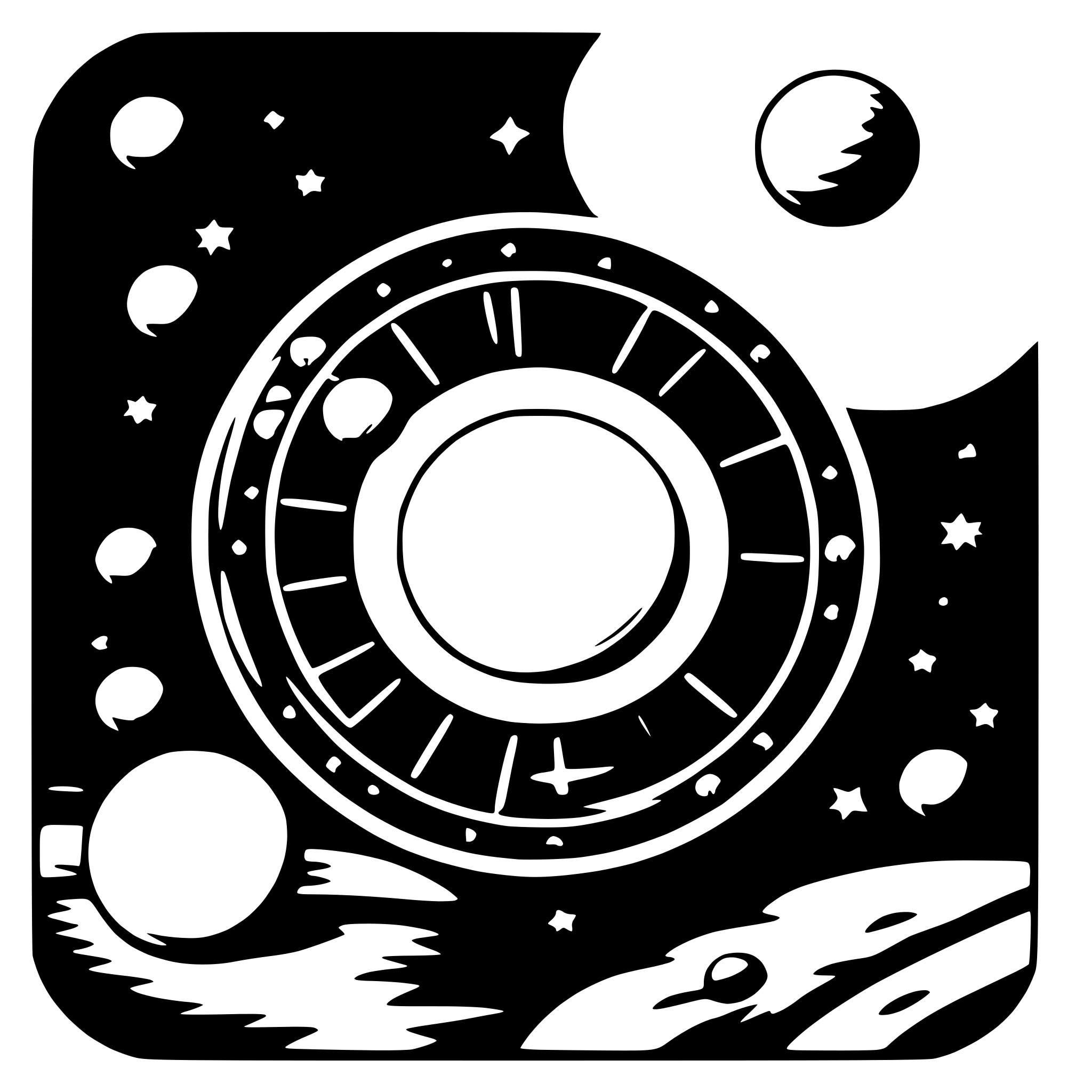 AI-generated SVG of a solar system