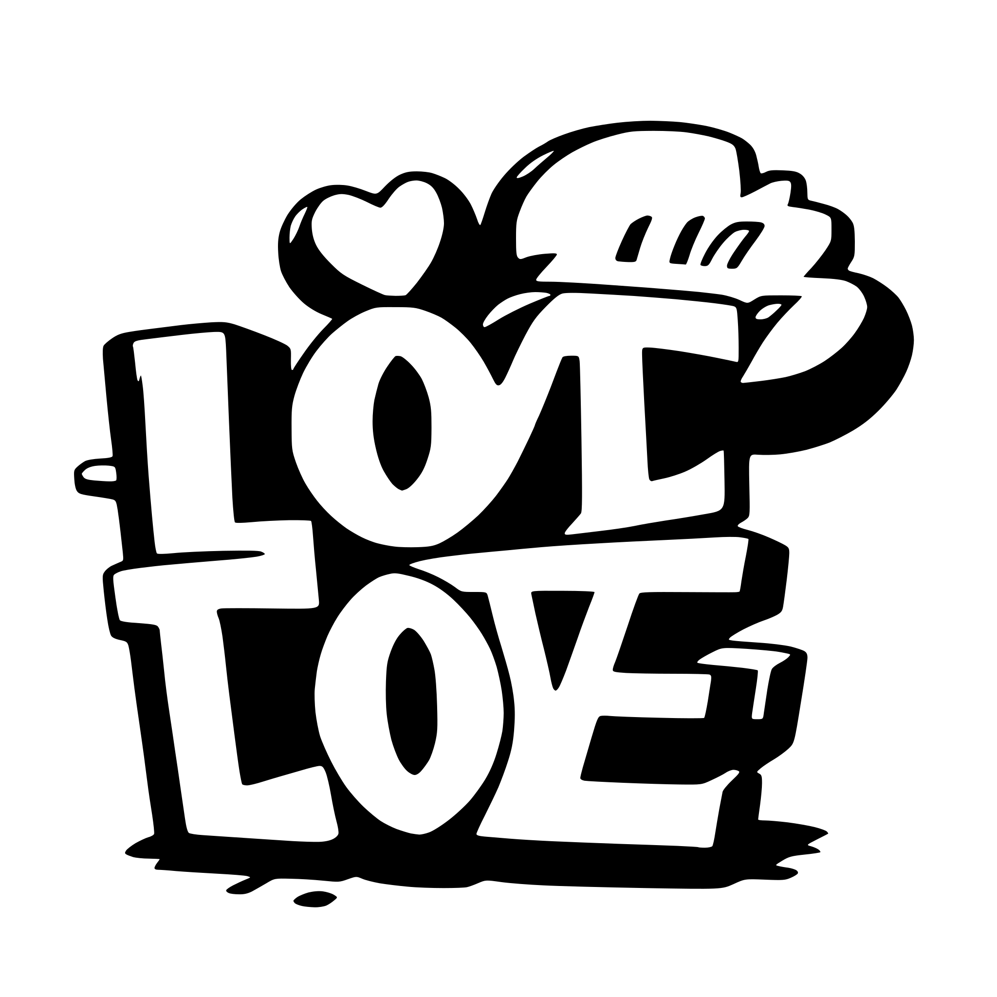 AI-generated SVG of a love graffiti