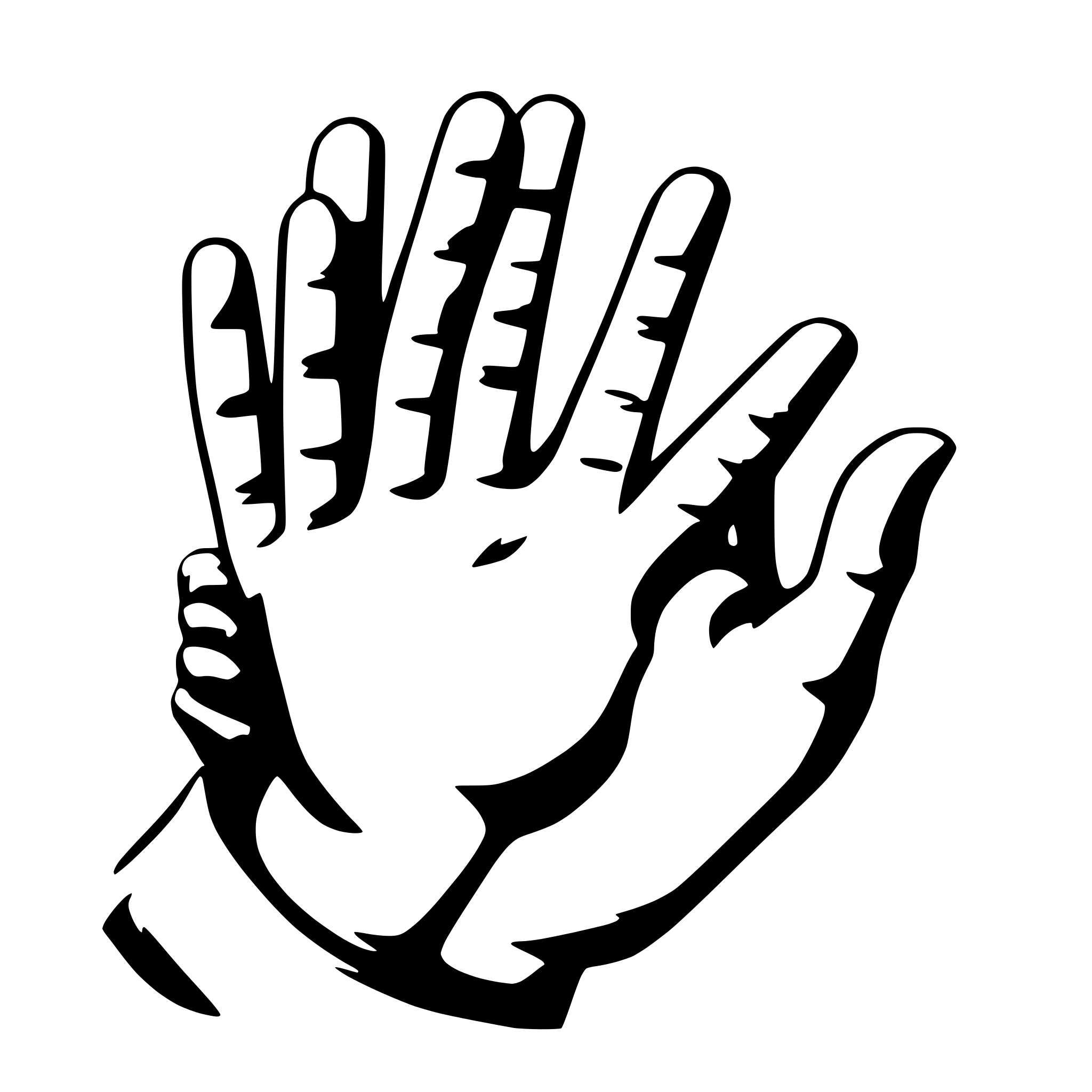 AI-generated SVG of 'music hands'