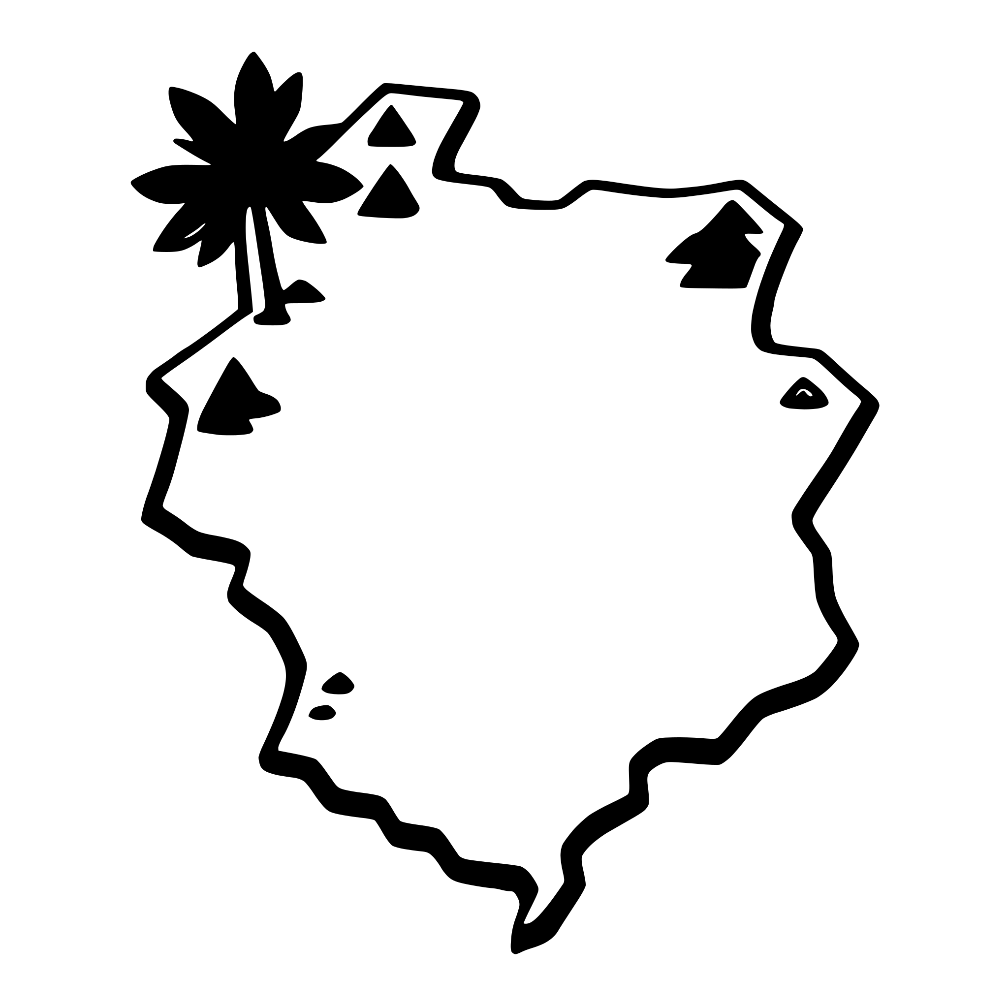 AI-generated SVG of a map