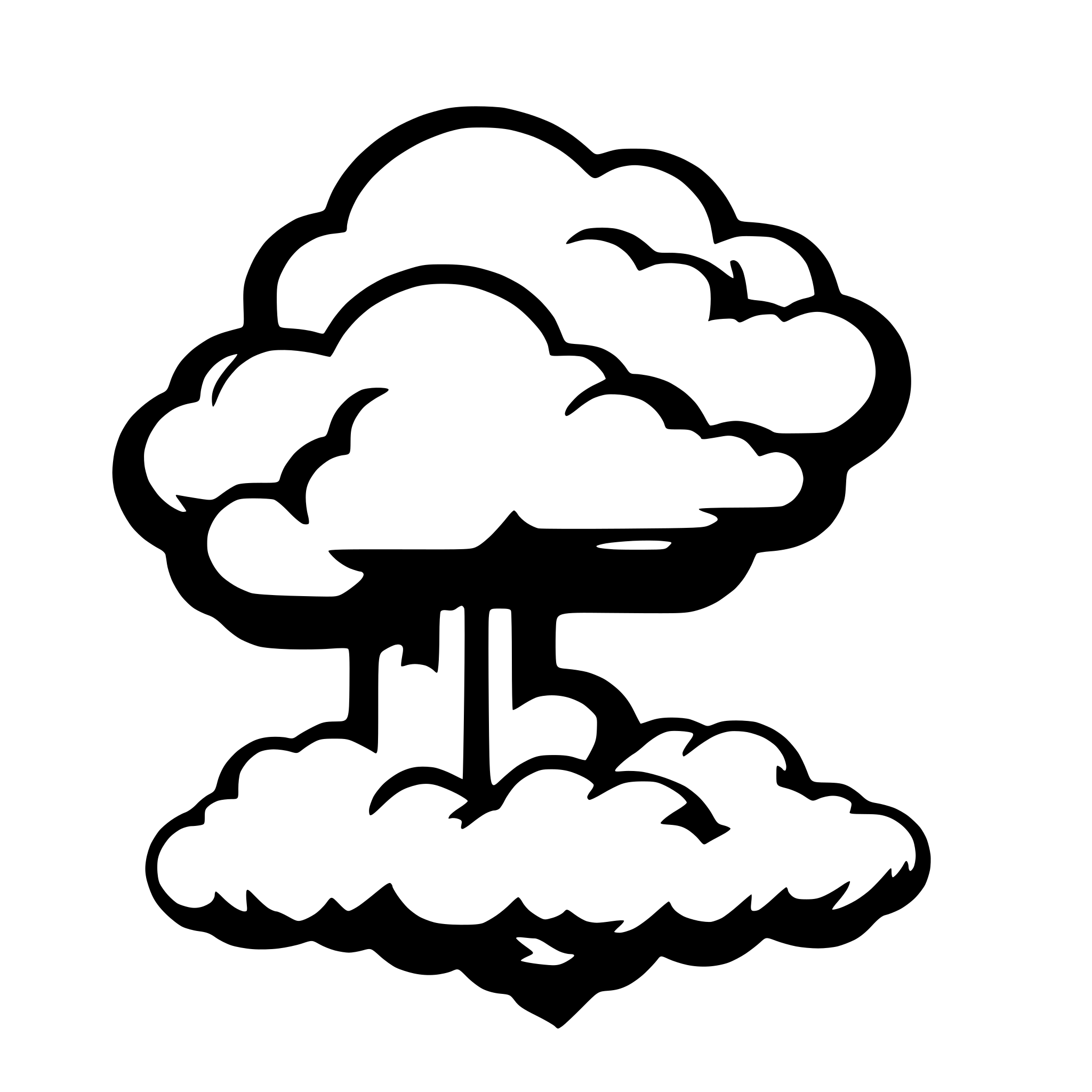 AI-generated SVG of 'A fluffy cloud with a flash from it'