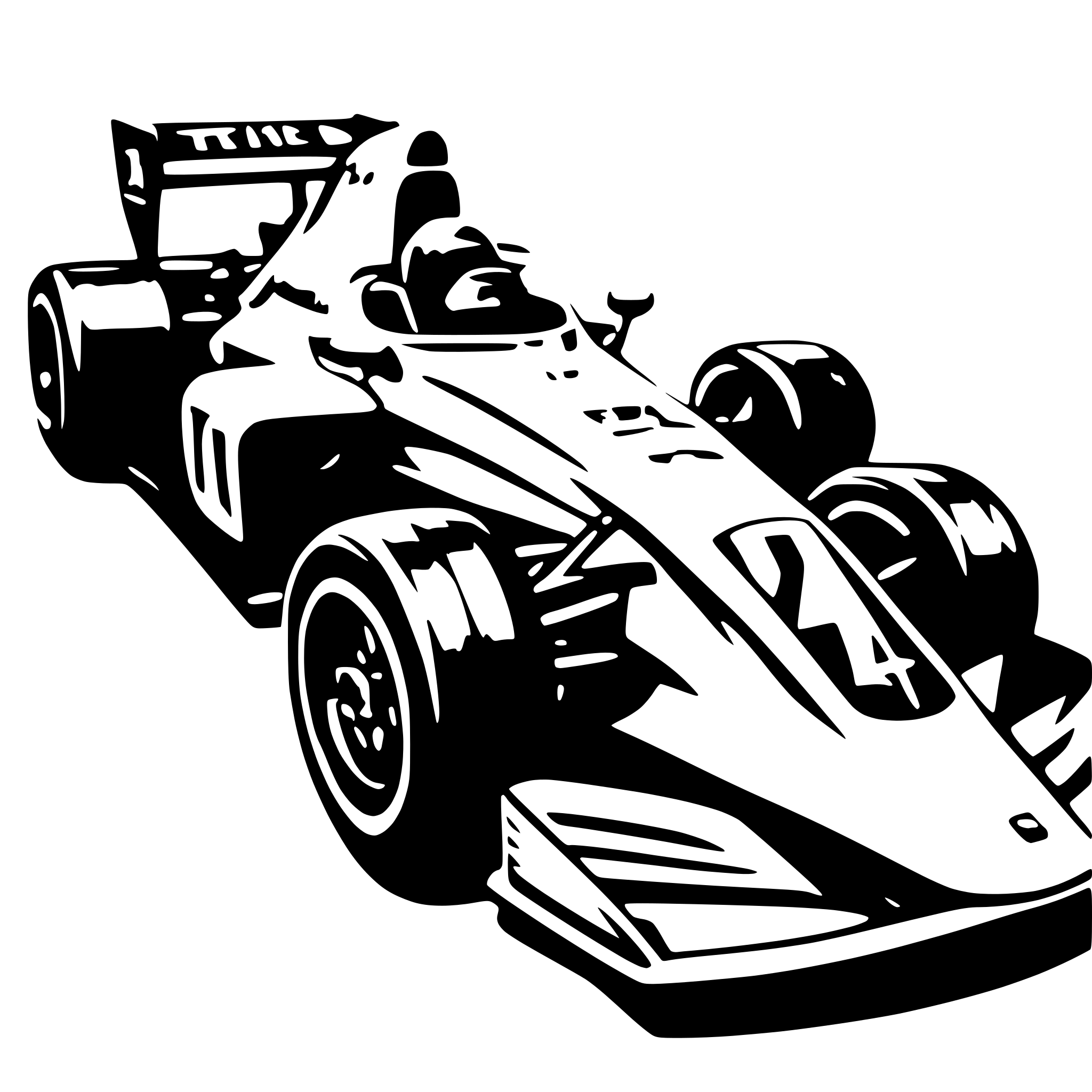 AI-generated SVG of 'f1 race car'