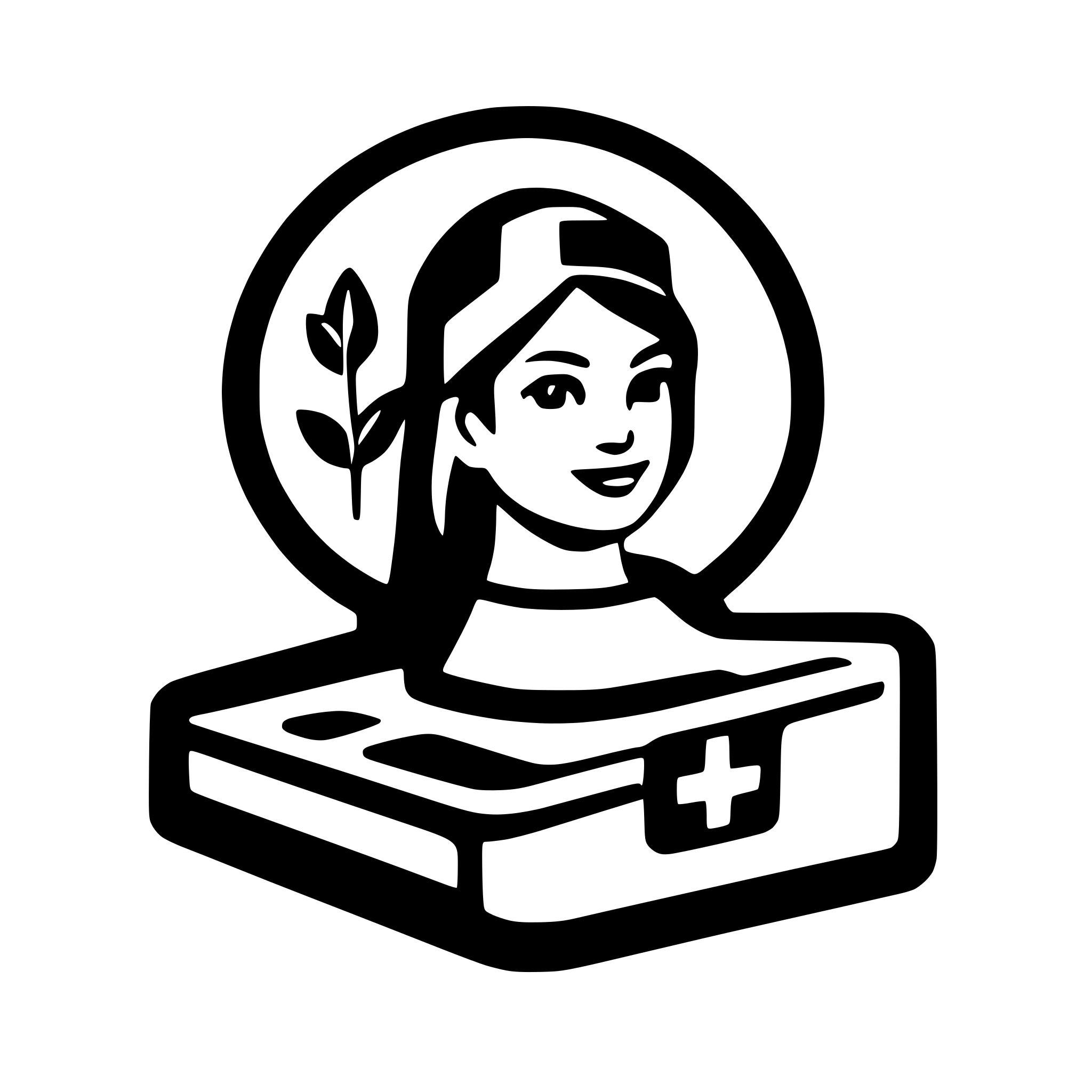 AI-generated SVG of a minimalstic nurse station sign