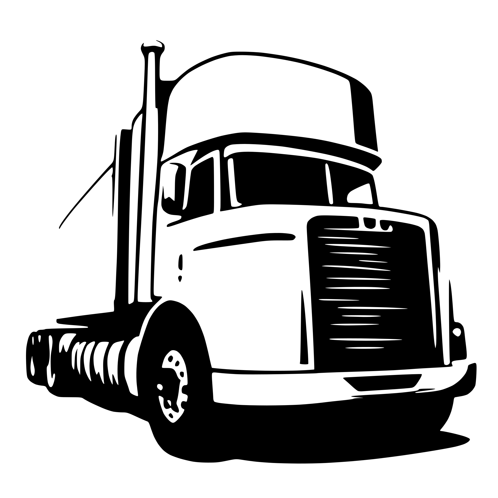 AI-generated SVG of '18 wheeler truck'