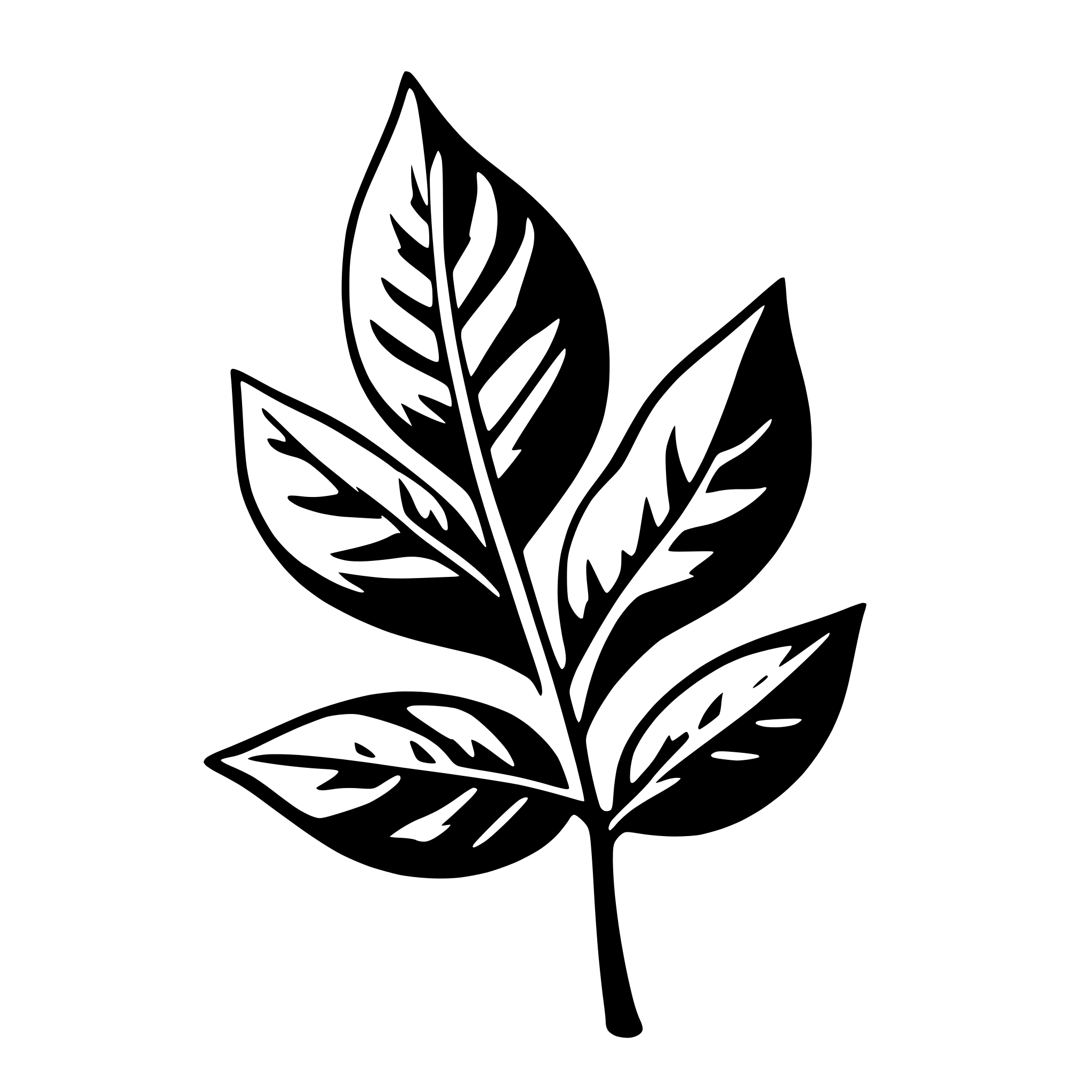 AI-generated SVG of 'green leaf, basic'