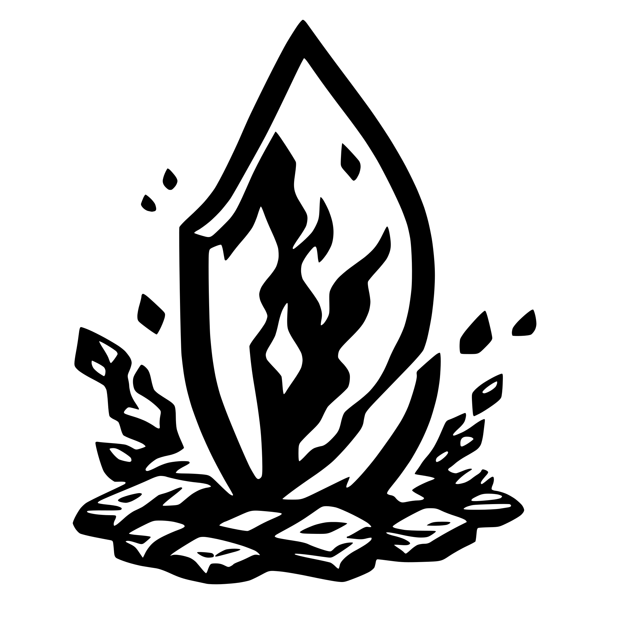 AI-generated SVG of 'Ember-Forged Fragment'