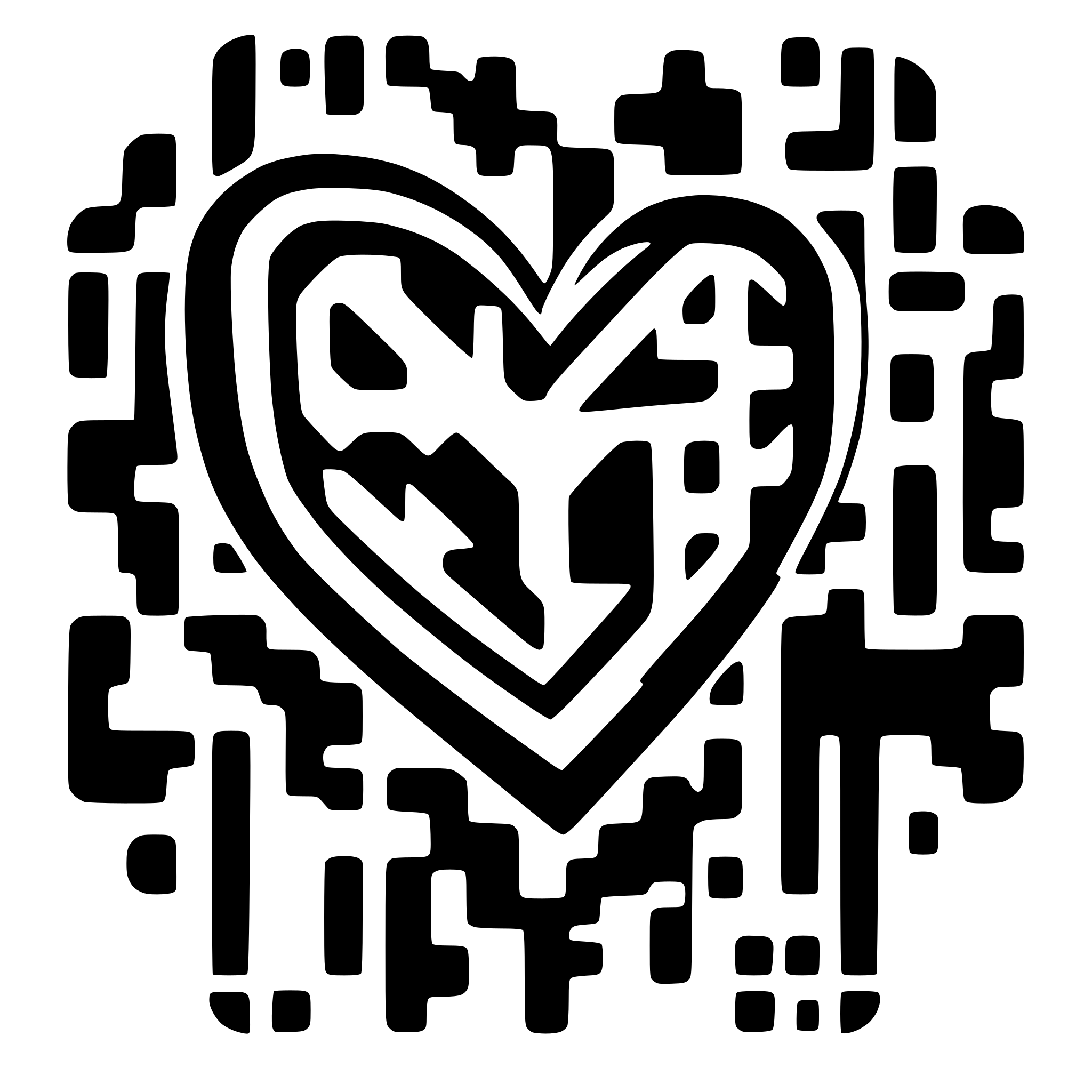 AI-generated SVG of a create a heart with Qr code