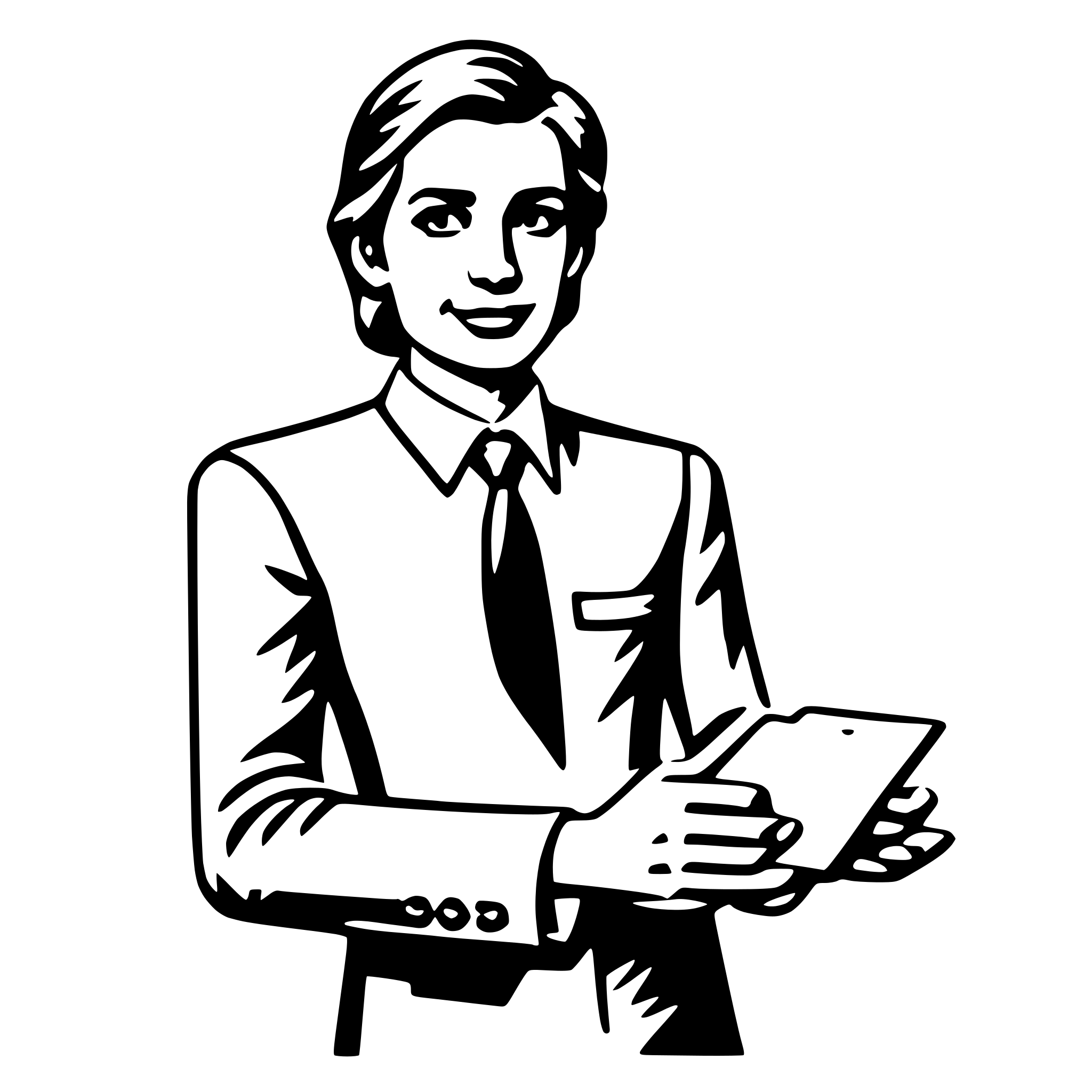 AI-generated SVG of 'consultant'