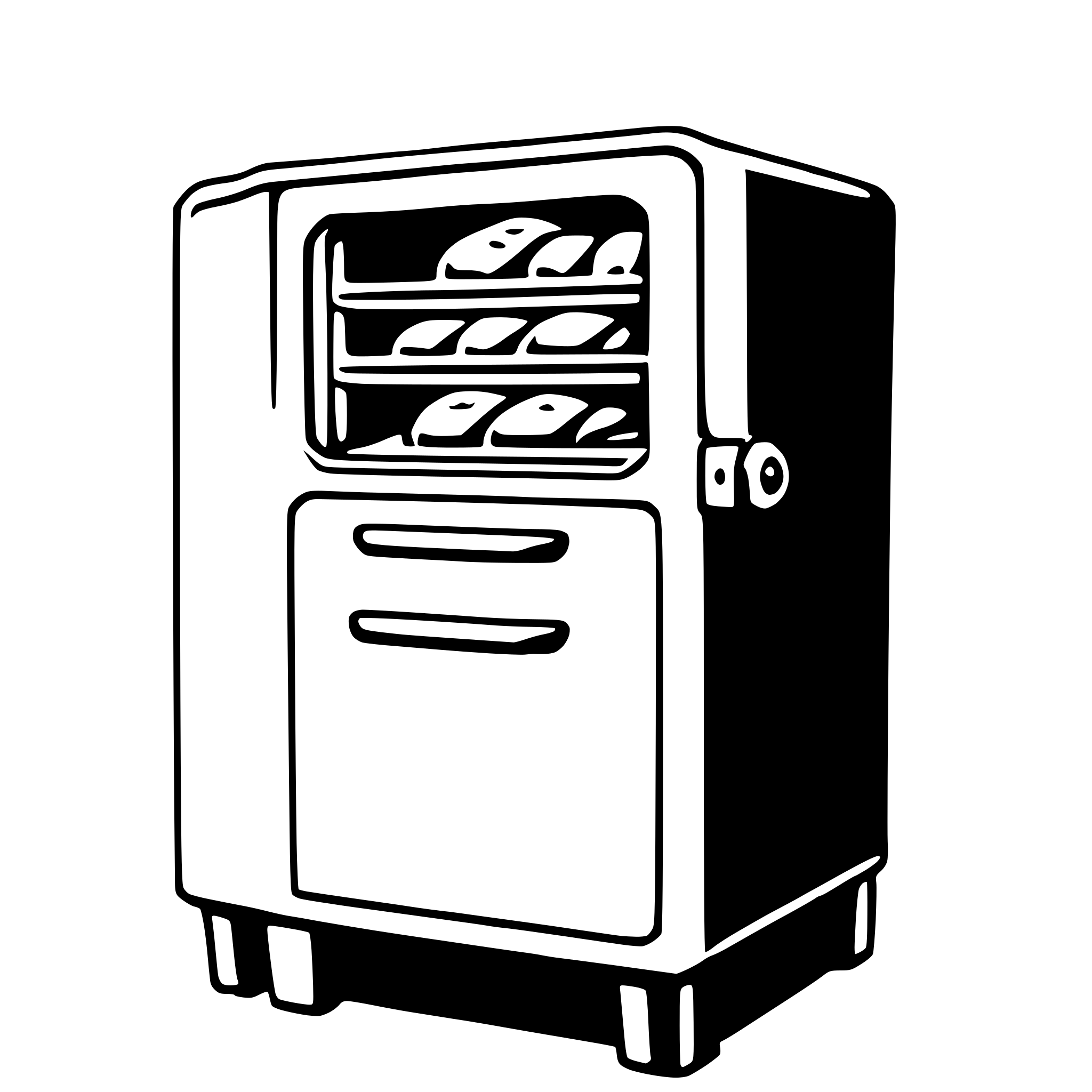 AI-generated SVG of 'freezer'