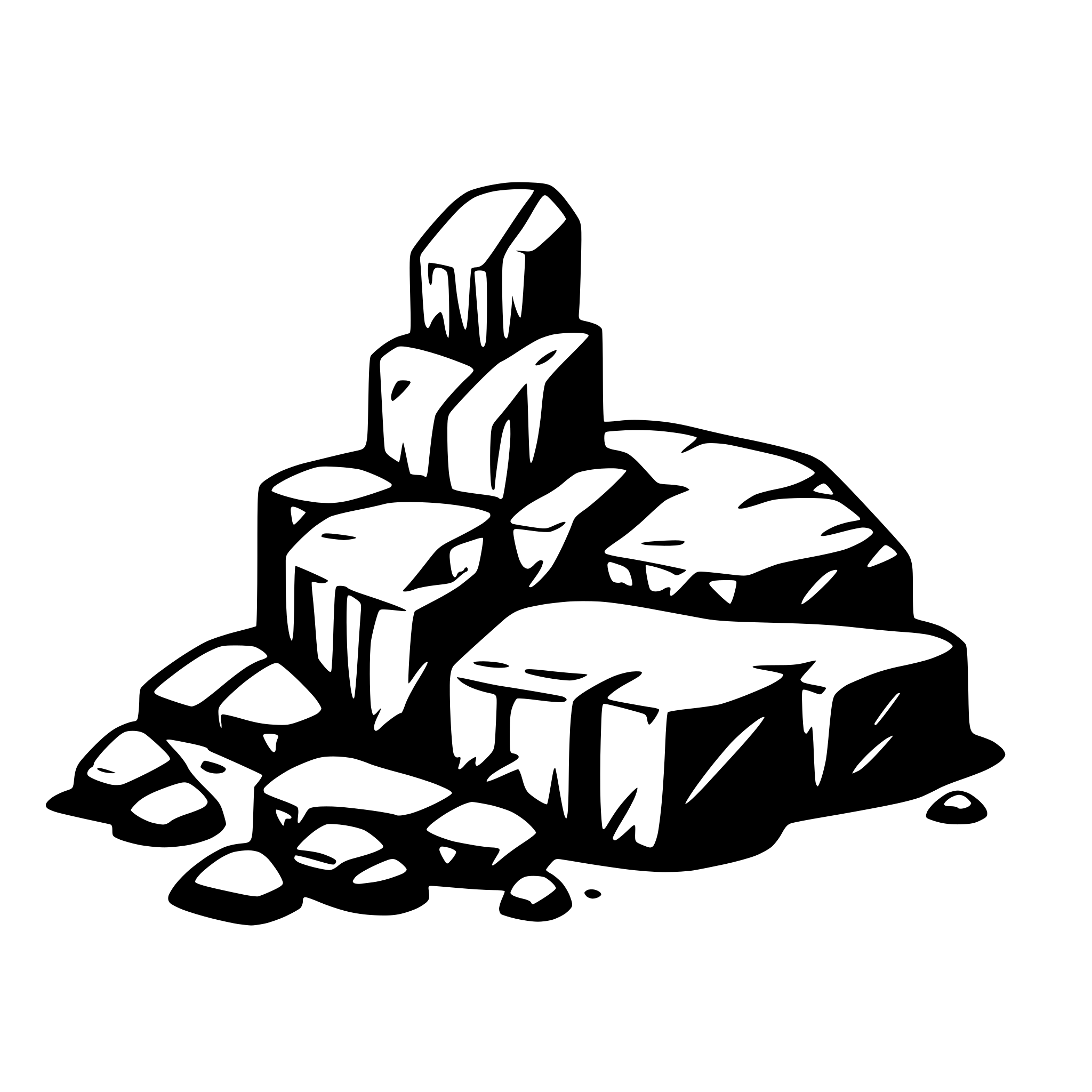 AI-generated SVG of 'BEDROCK text'