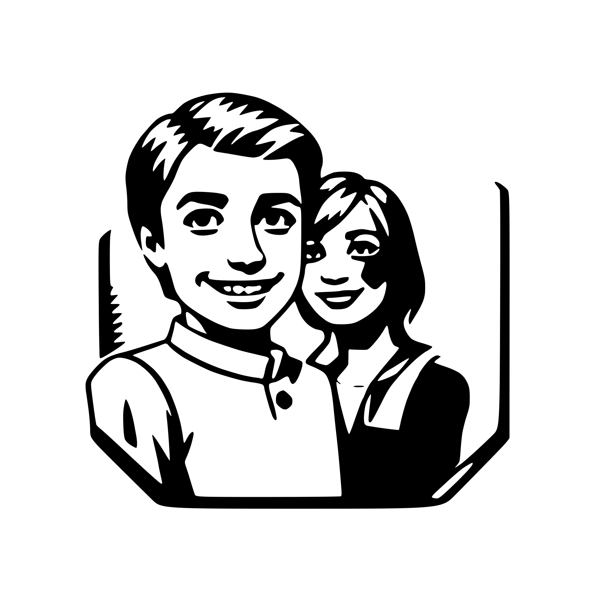 AI-generated SVG of 'couple's photo frame'