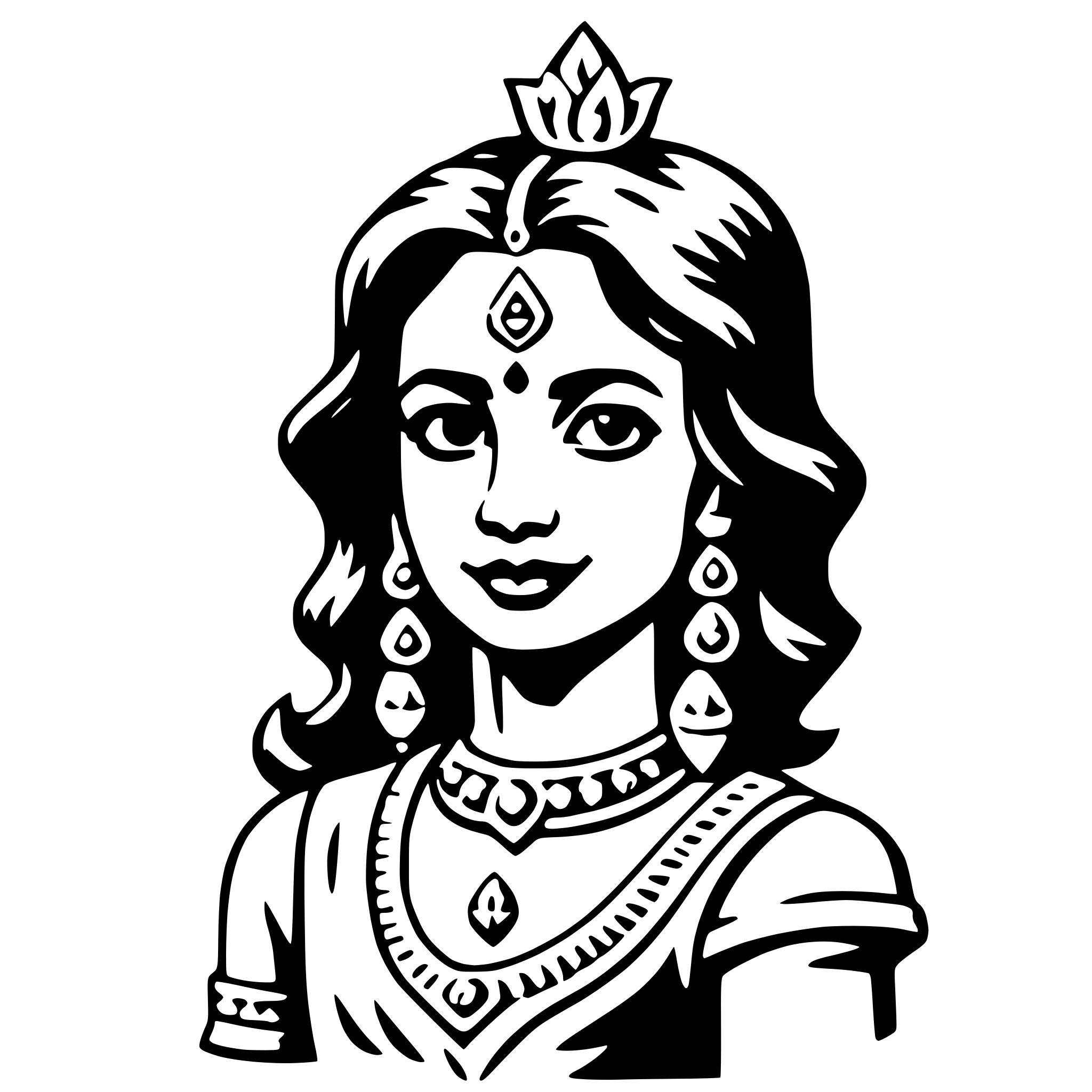 AI-generated SVG of 'lakshmi'