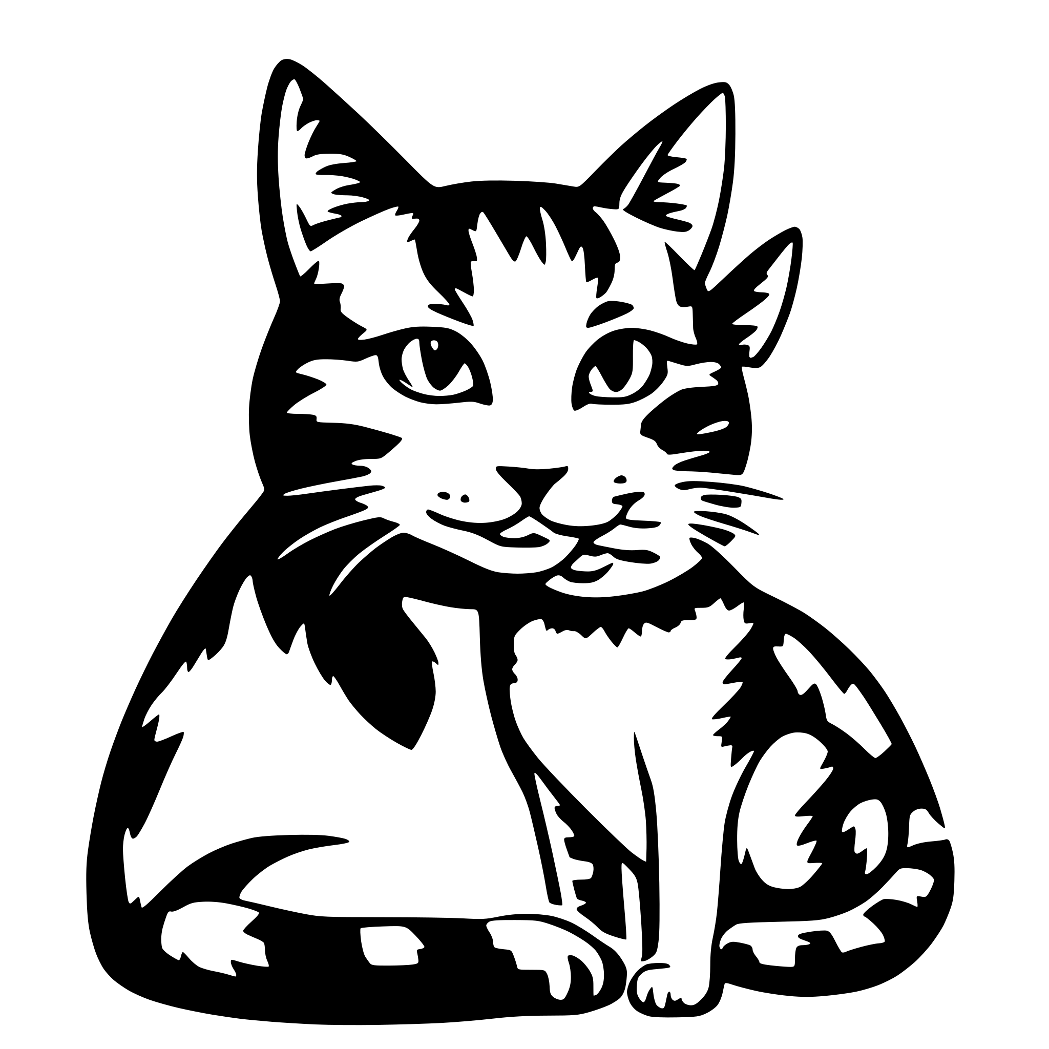 AI-generated SVG of 'cat love nicole'