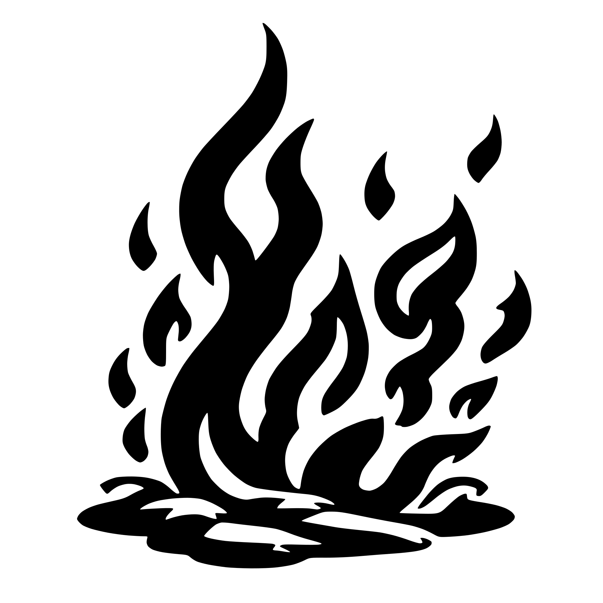AI-generated SVG of 'Flames'