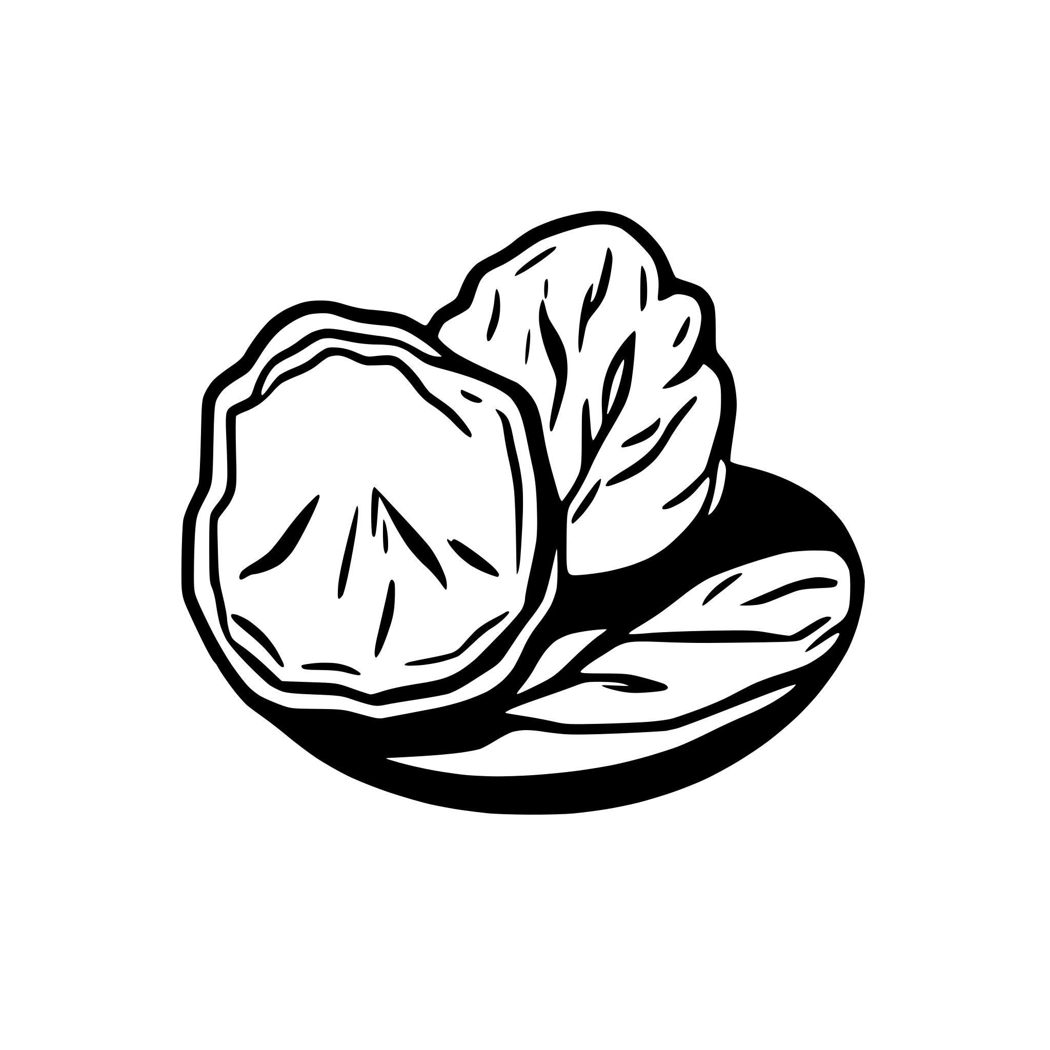 AI-generated SVG of a a single slice of lemon and a potato chip