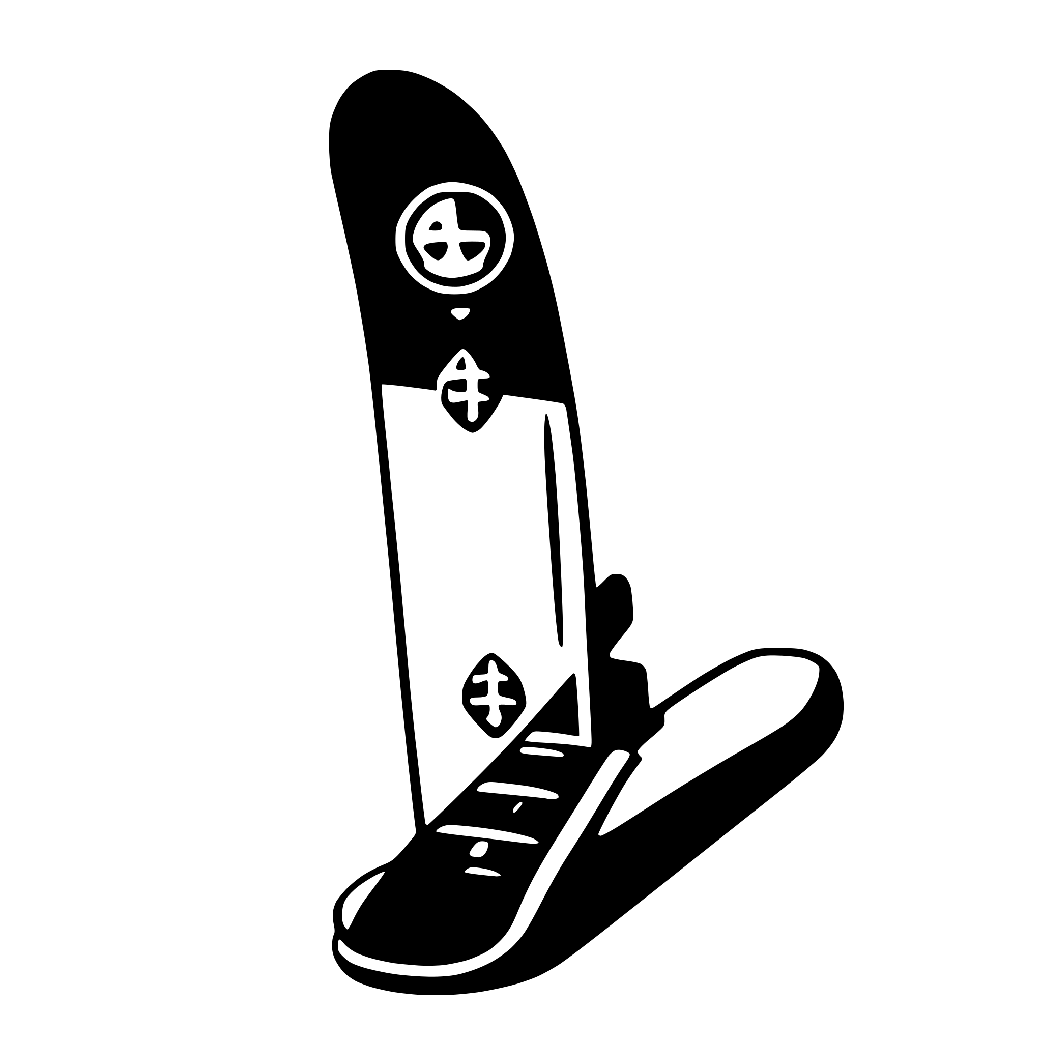 AI-generated SVG of a snowboard