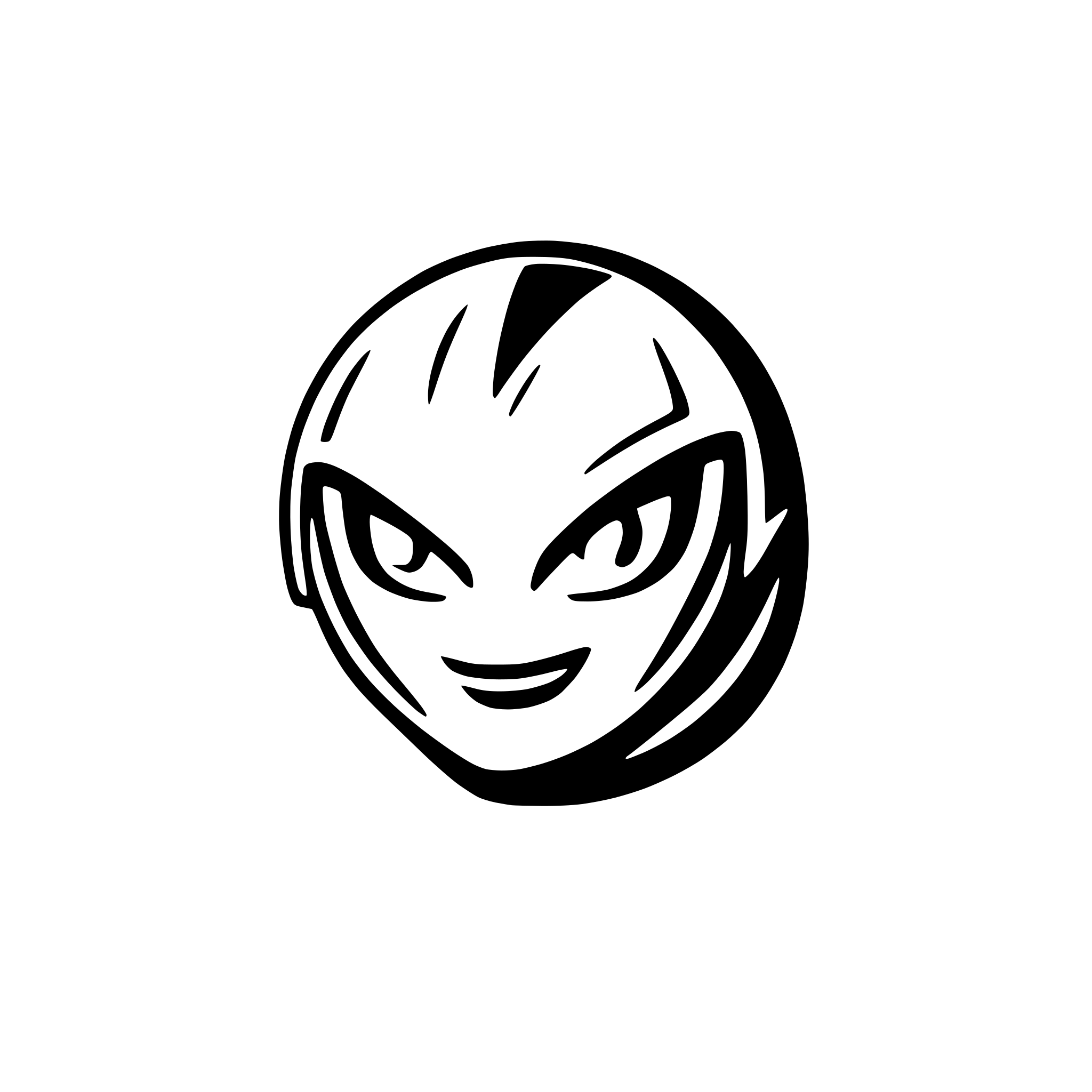 AI-generated SVG of 'arcade logo alien'
