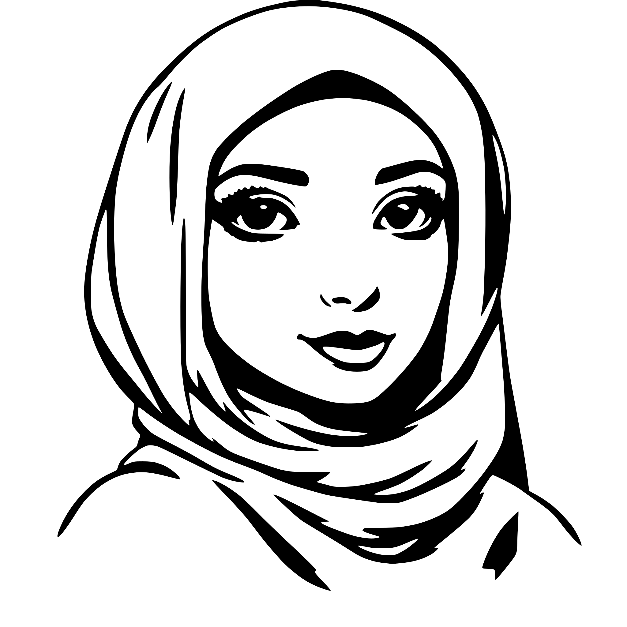 AI-generated SVG of 'hijab'