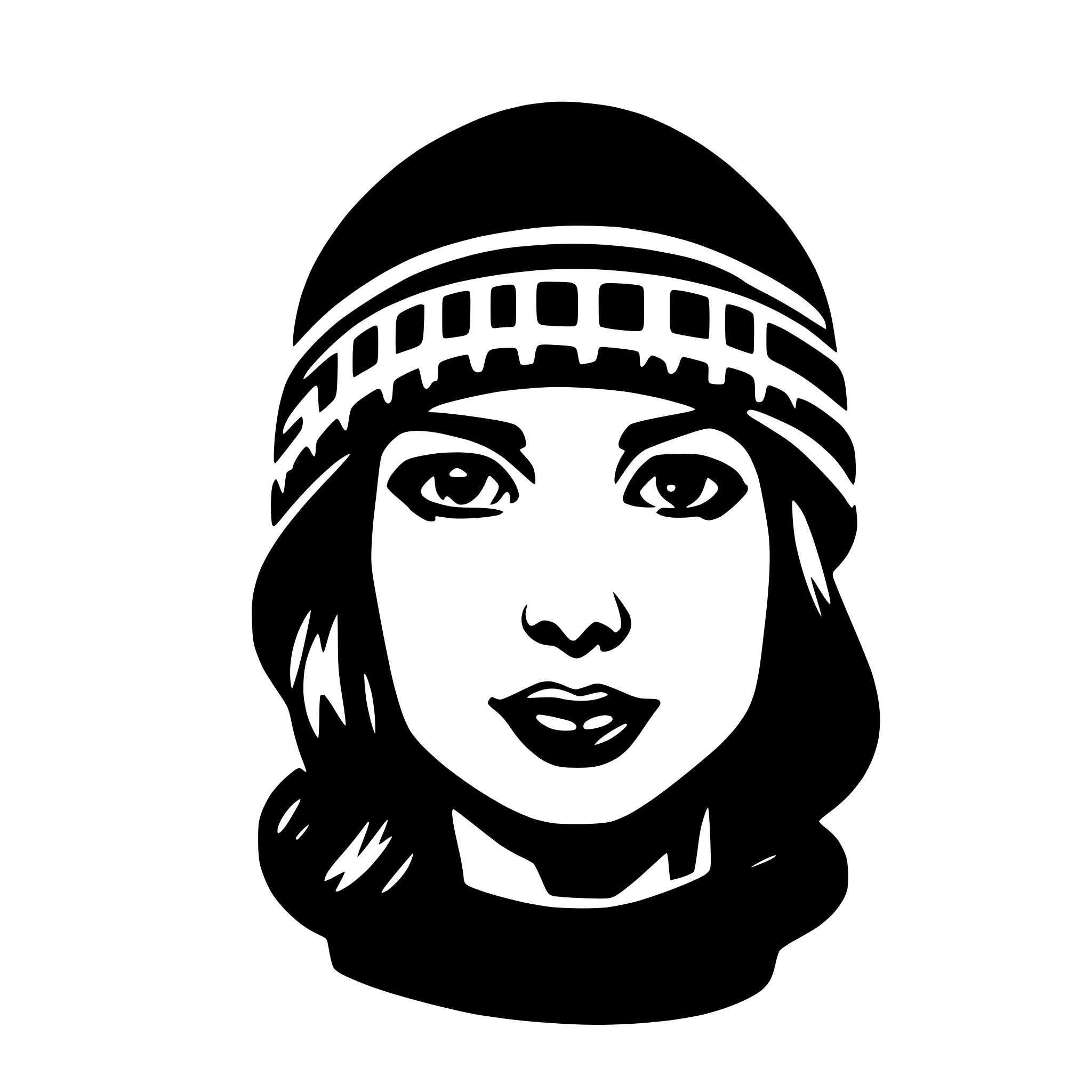 AI-generated SVG of a beanie