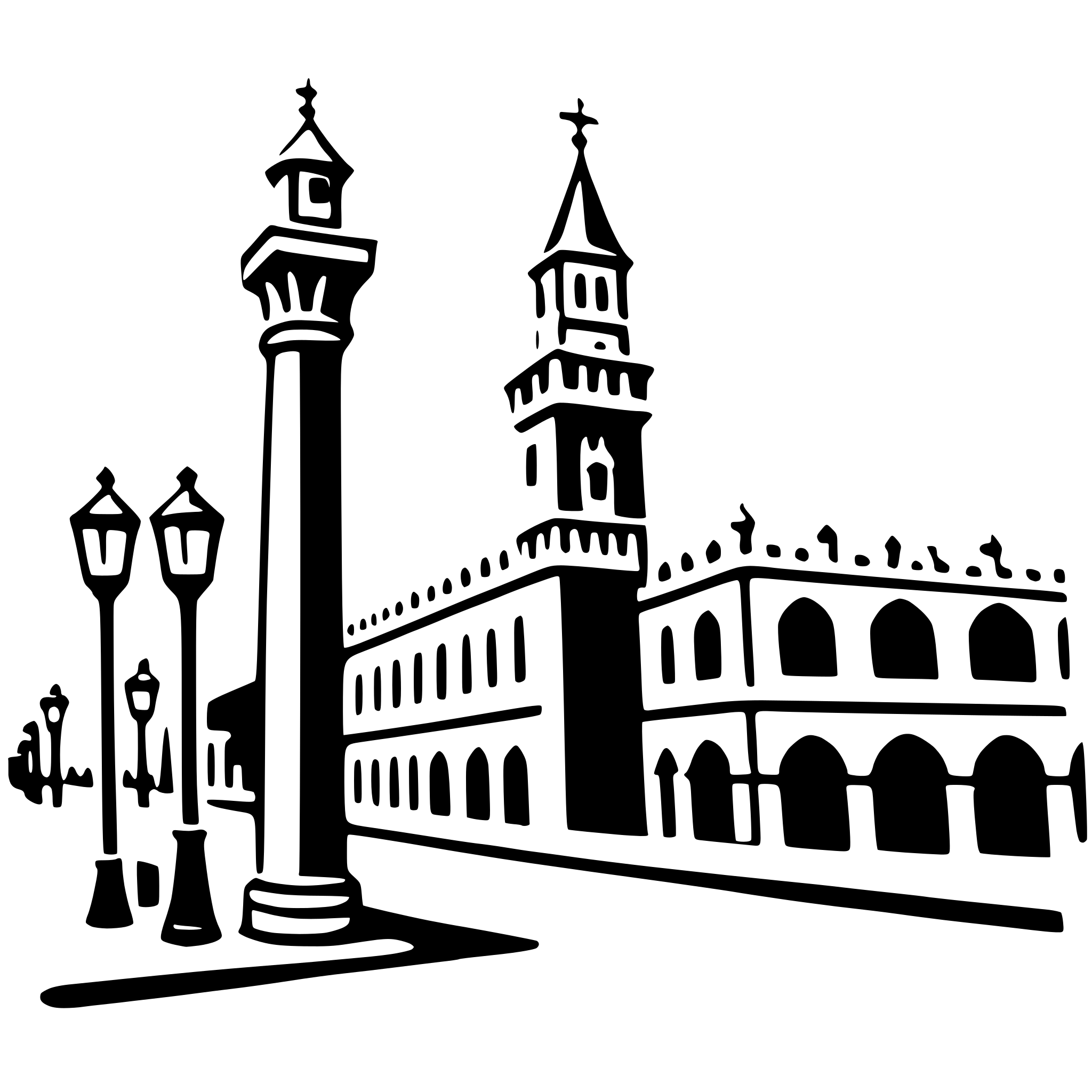 AI-generated SVG of a piazza san marco