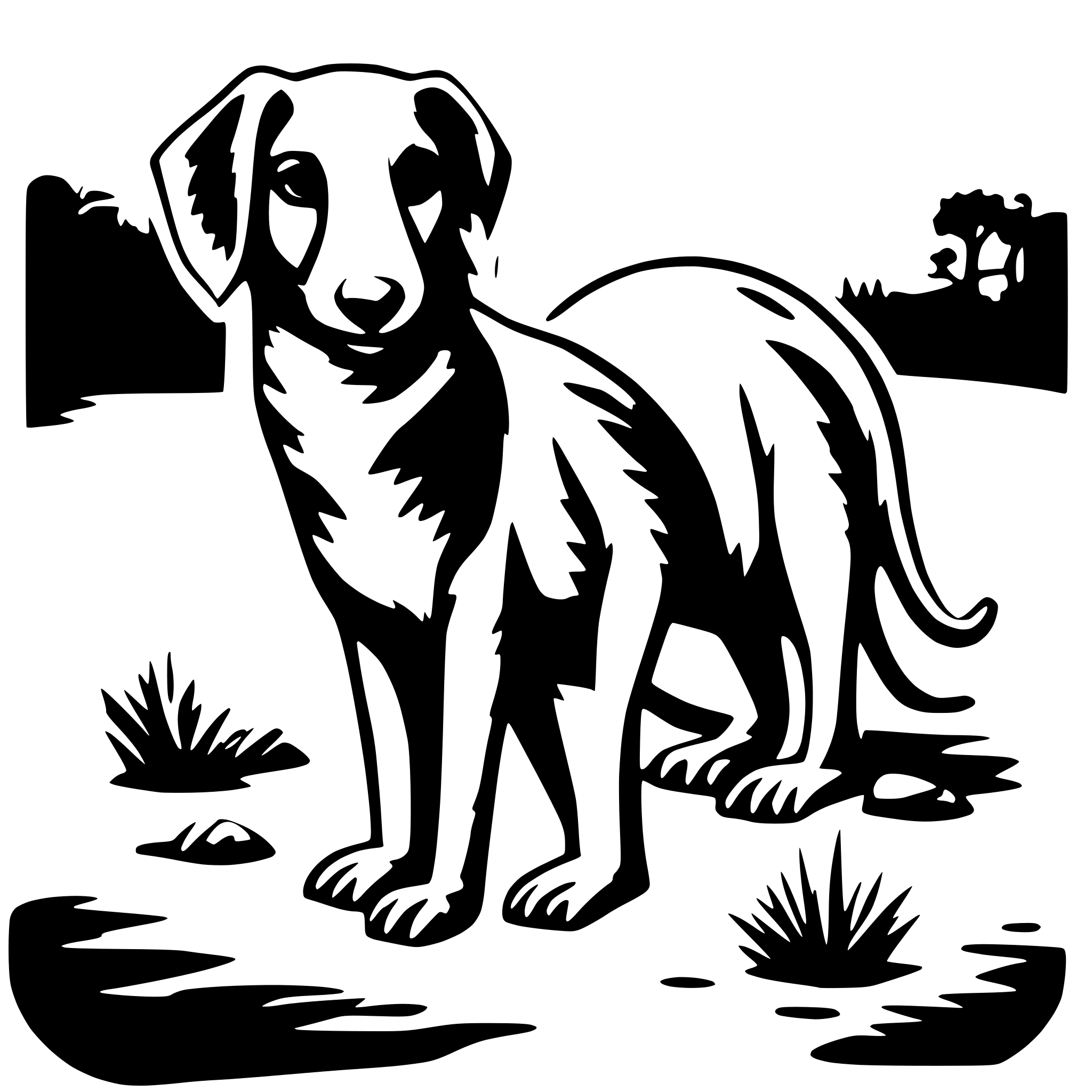 AI-generated SVG of 'Australian Animals gone wild'