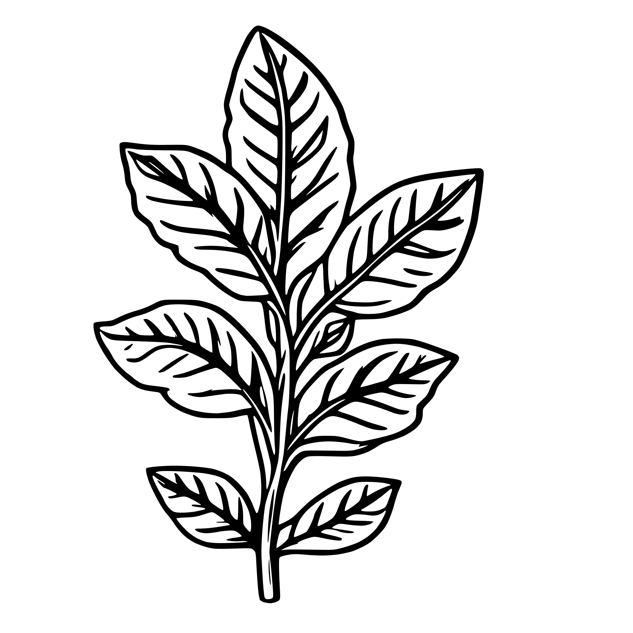 AI-generated SVG of a Chilipepper fern plant habanero jalapeno