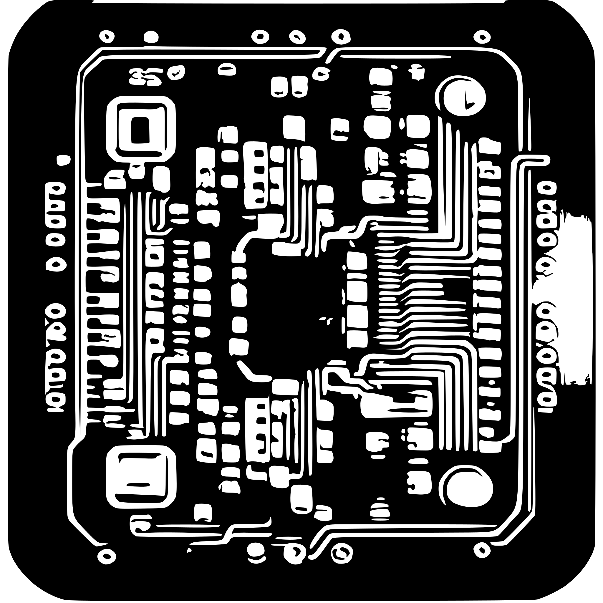 AI-generated SVG of 'pcb schematic'