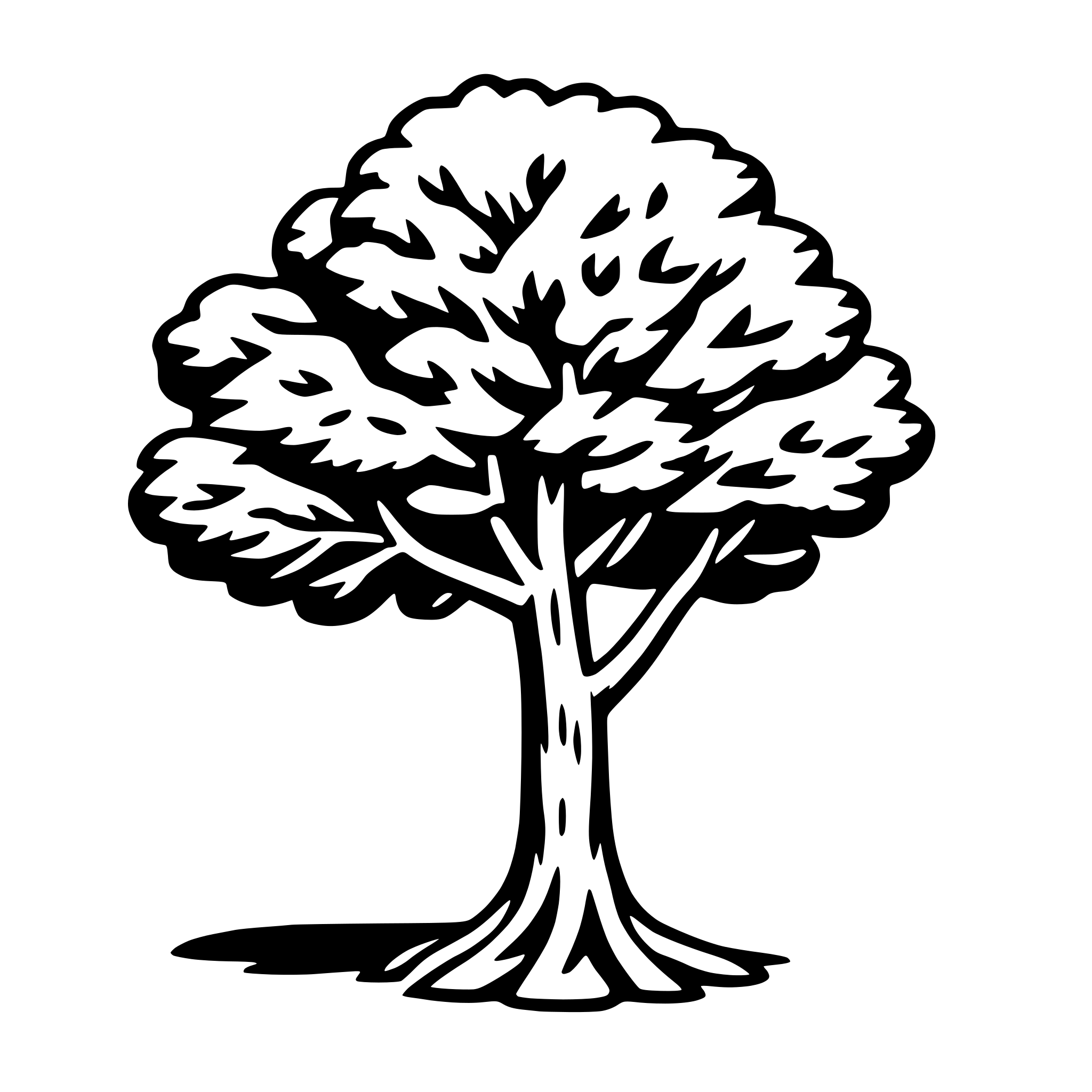 AI-generated SVG of 'elm tree'
