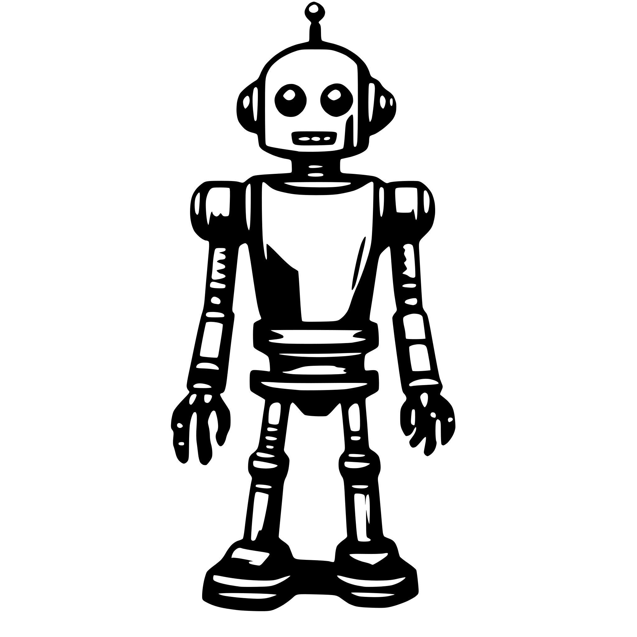 AI-generated SVG of a robot