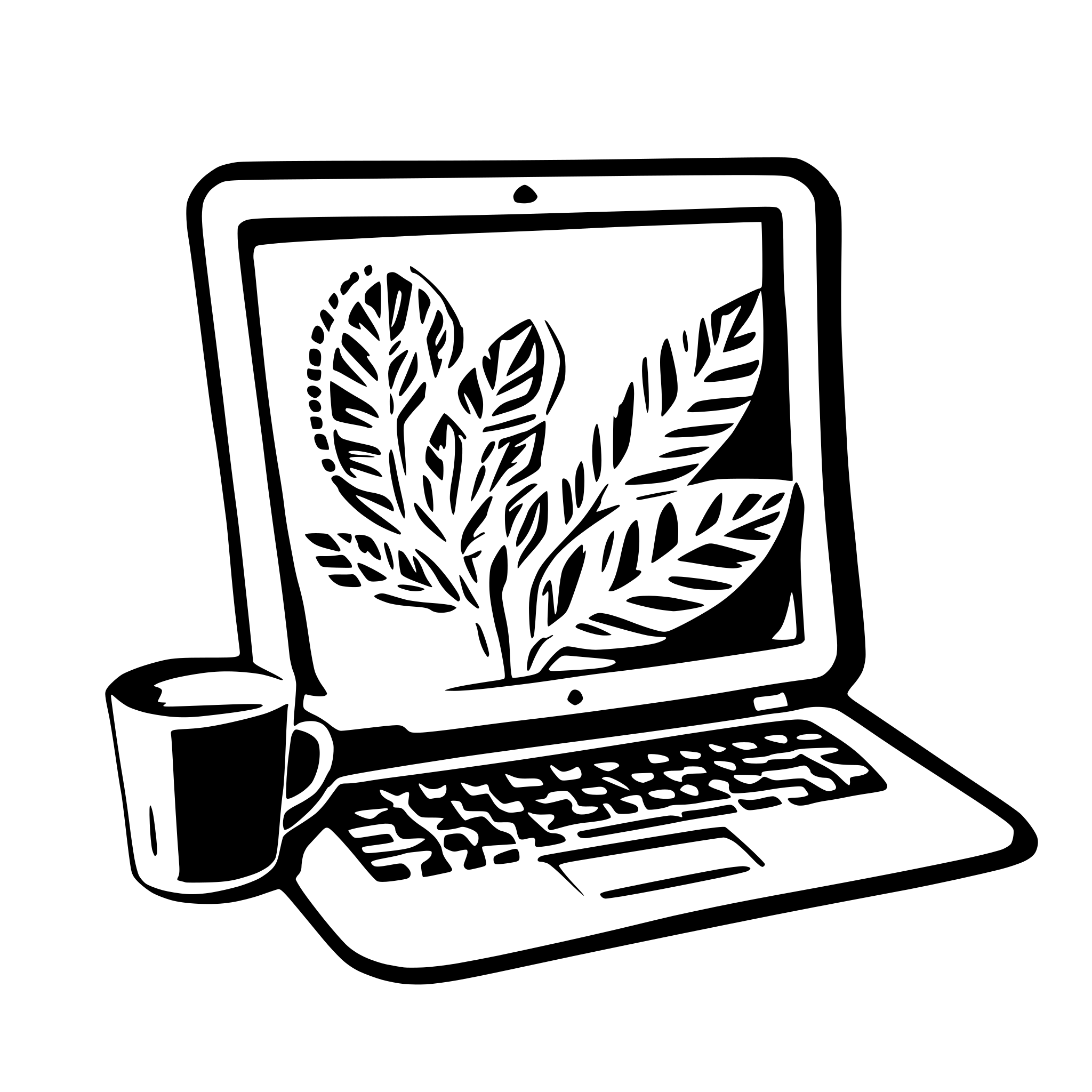 AI-generated SVG of a laptop
