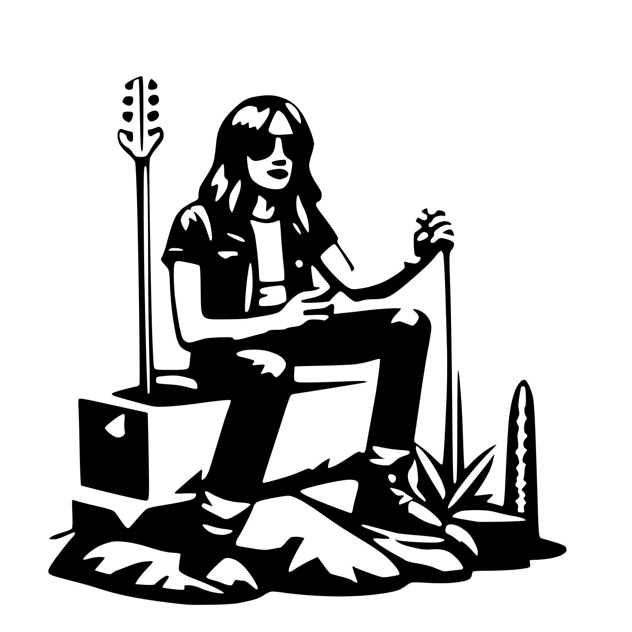 AI-generated SVG of 'stoner rock art'