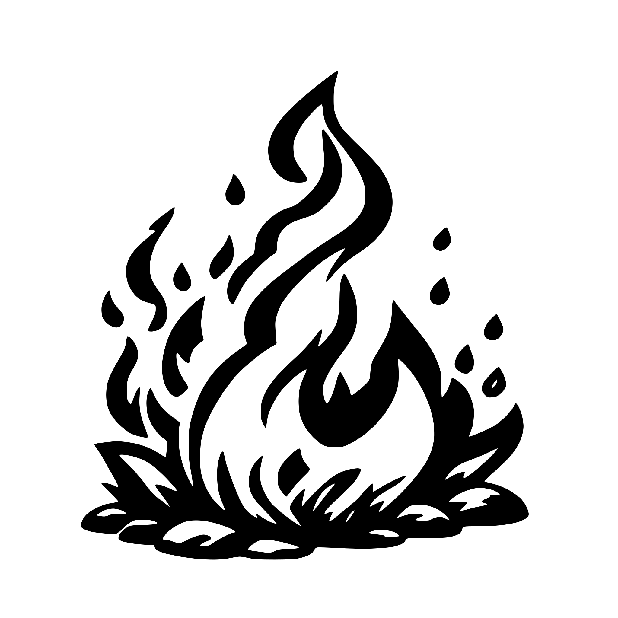 AI-generated SVG of 'fire'