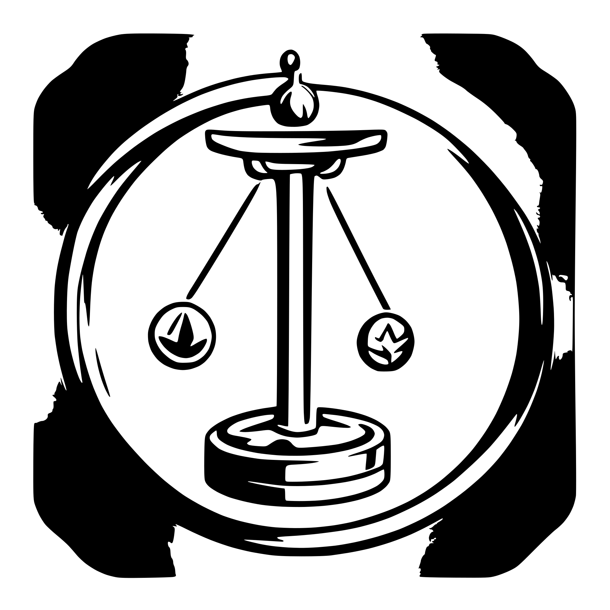 AI-generated SVG of 'coins on scales'