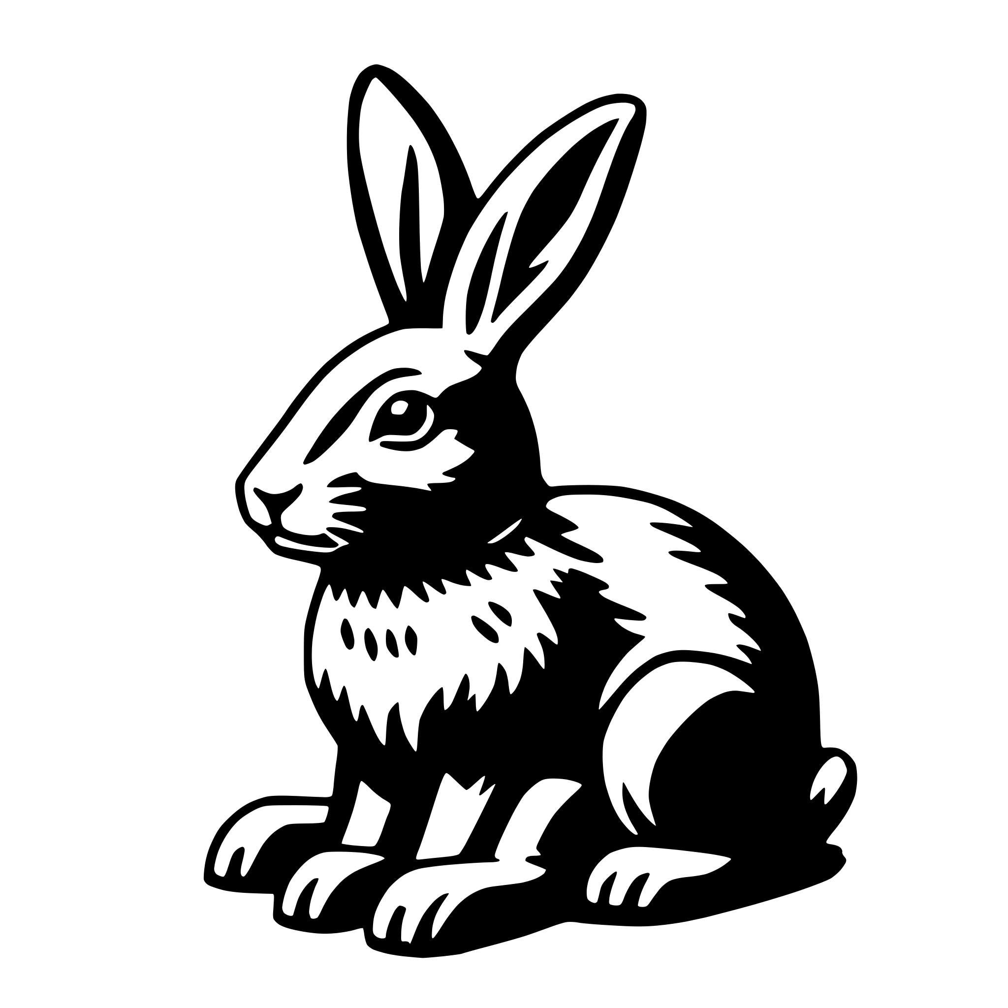 AI-generated SVG of a chocolate bunny