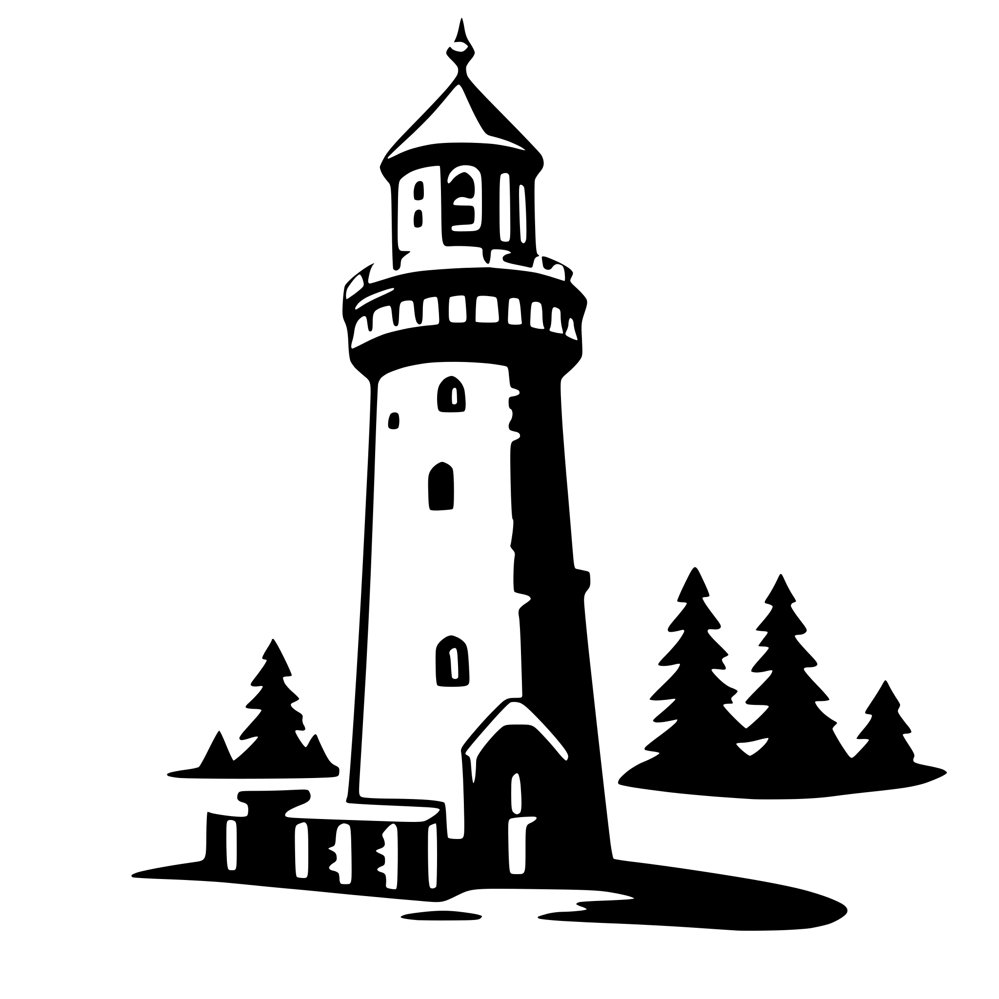 AI-generated SVG of a tower