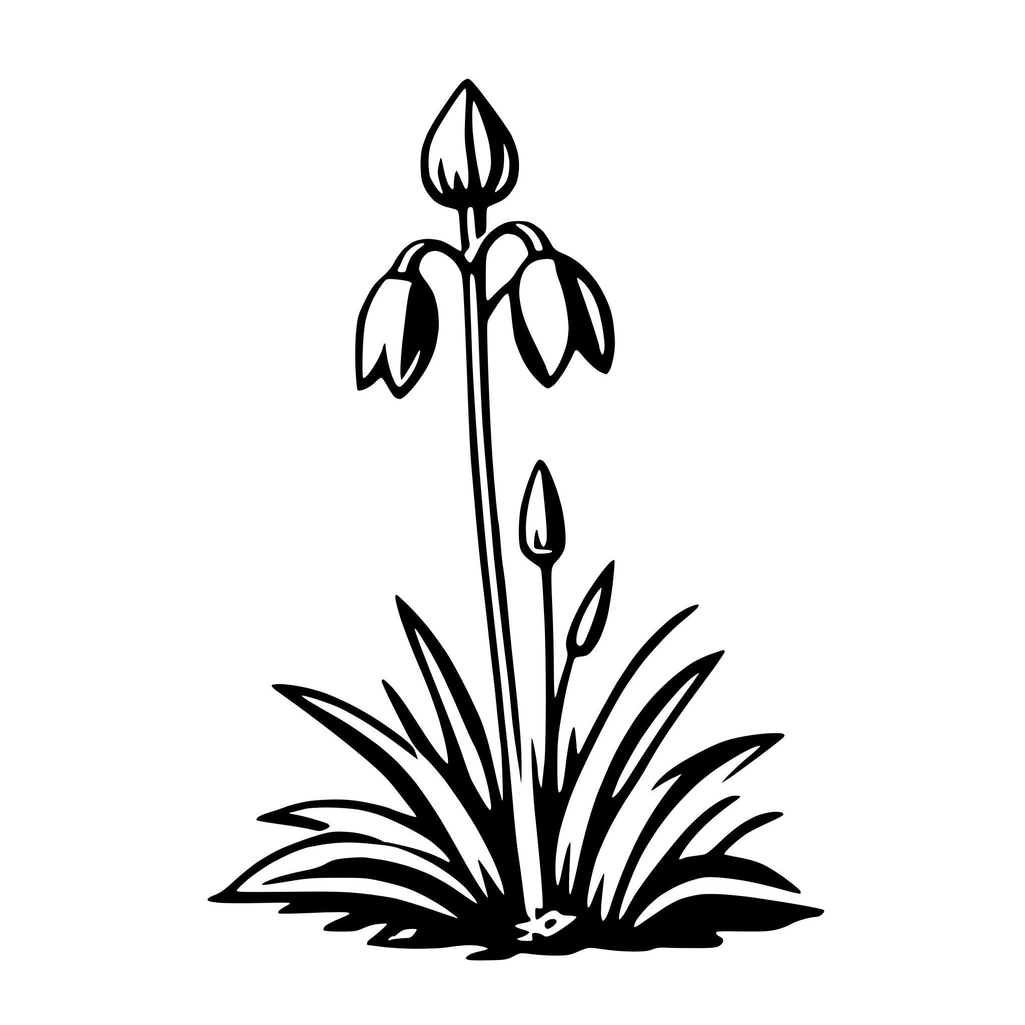 AI-generated SVG of a bluebell