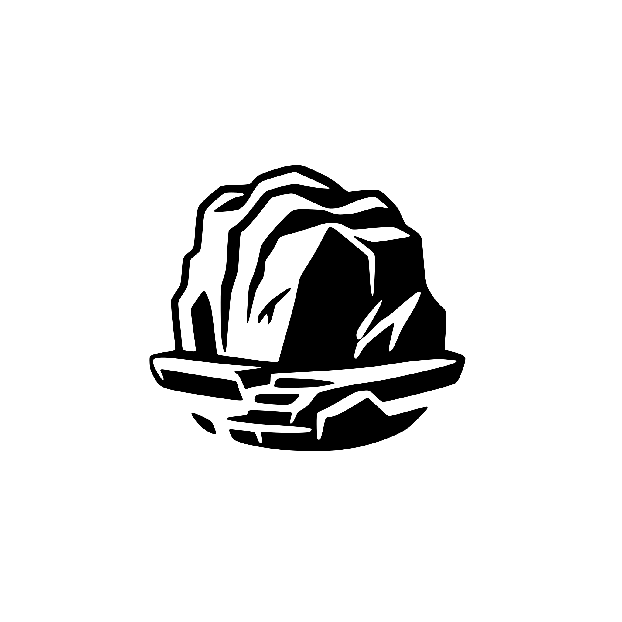 AI-generated SVG of a create a rock bridge 2d icon