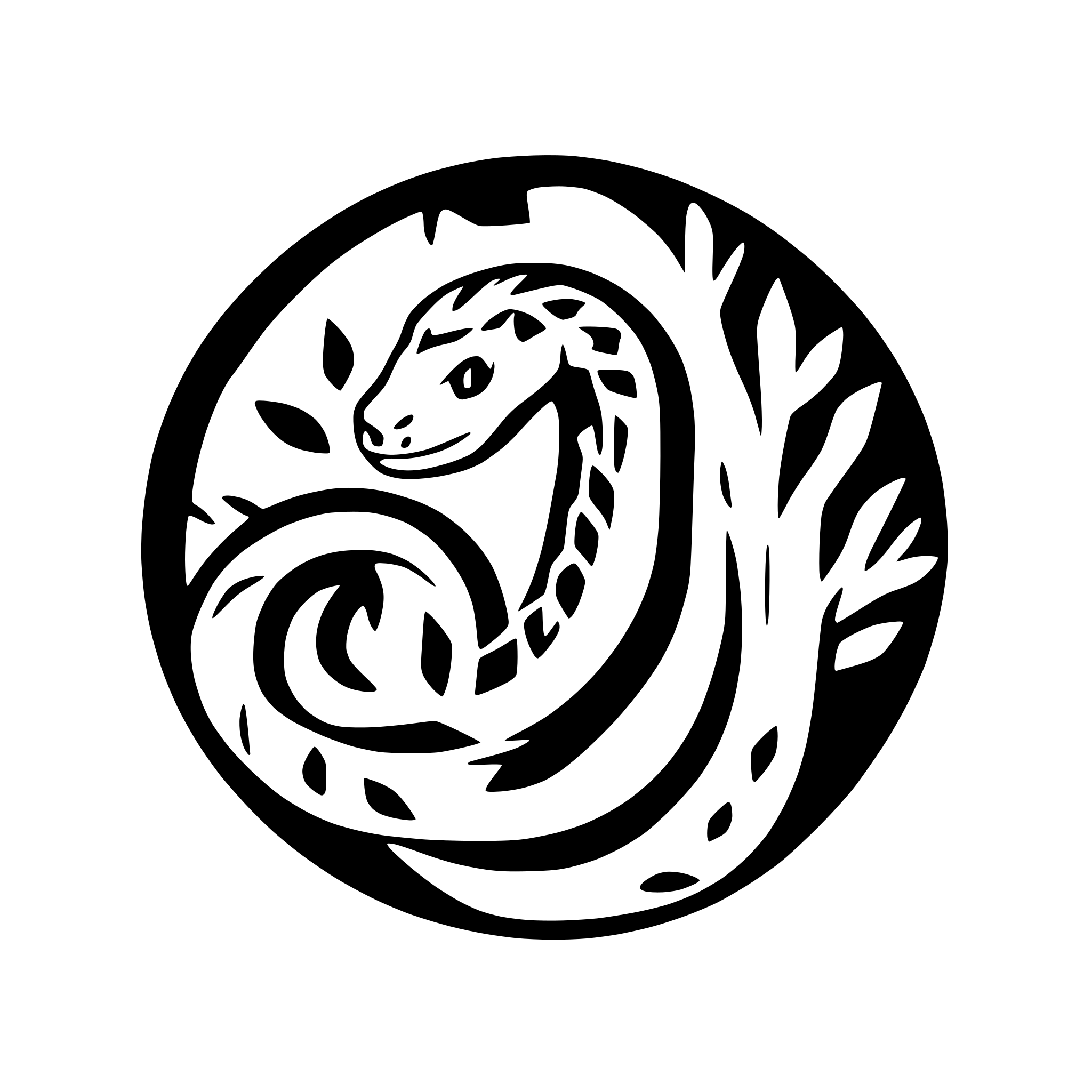 AI-generated SVG of a snake