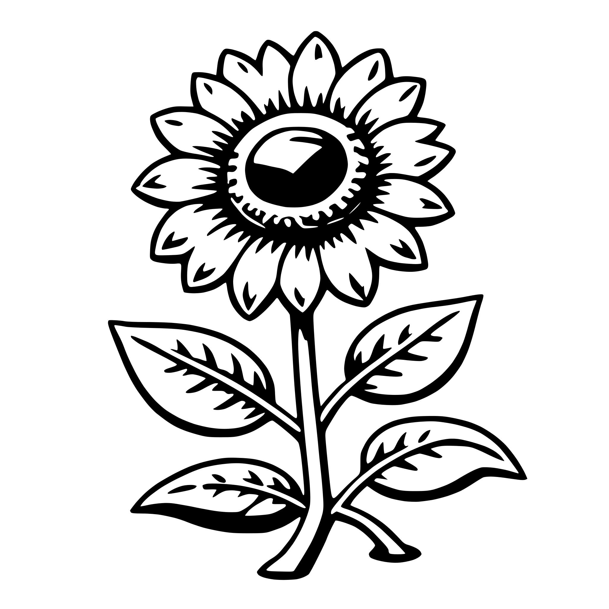 AI-generated SVG of a sunflower seed
