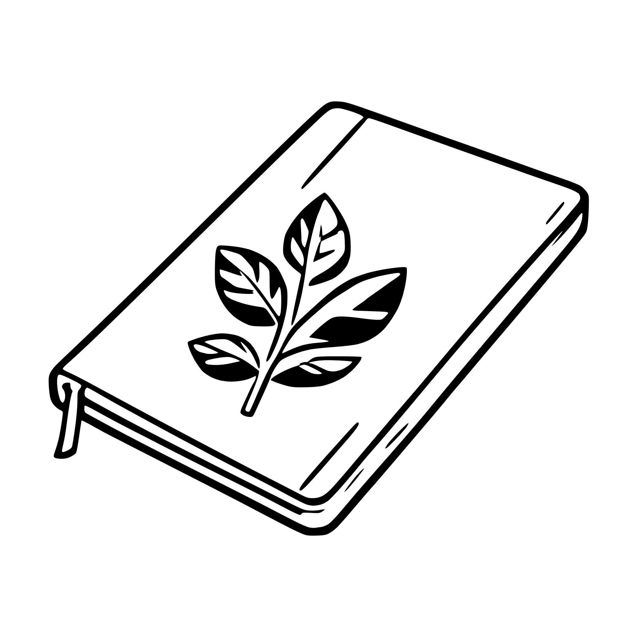 AI-generated SVG of a perspective view of bluerprint journal