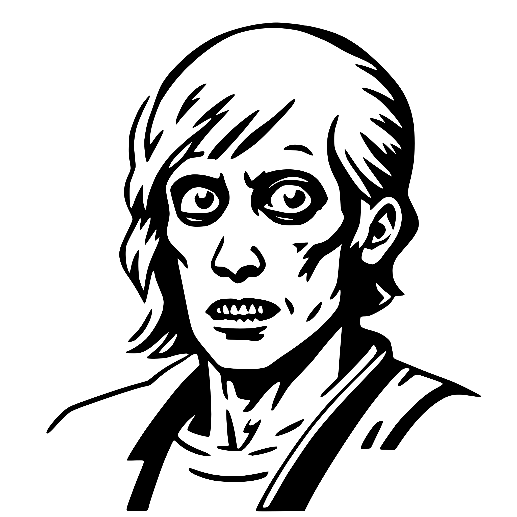 AI-generated SVG of a zombie