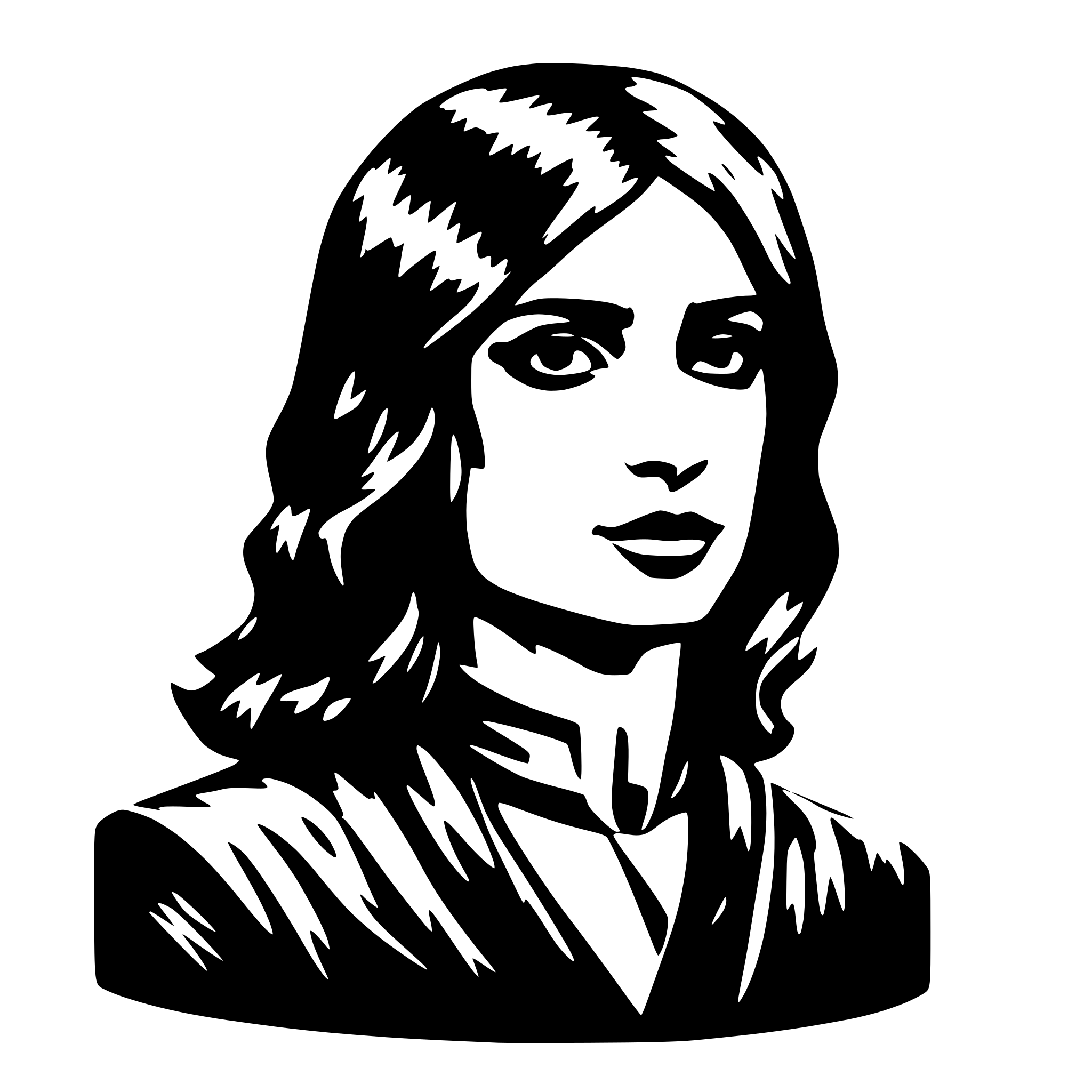 AI-generated SVG of 'The Nameless One'