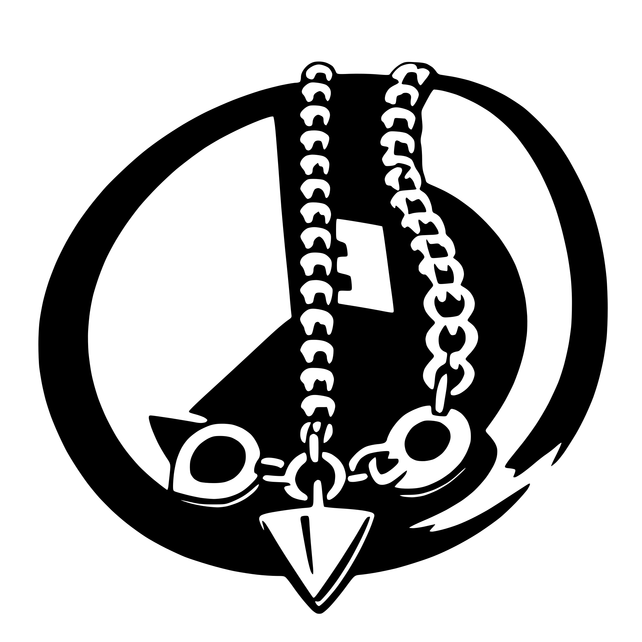 AI-generated SVG of a necklace
