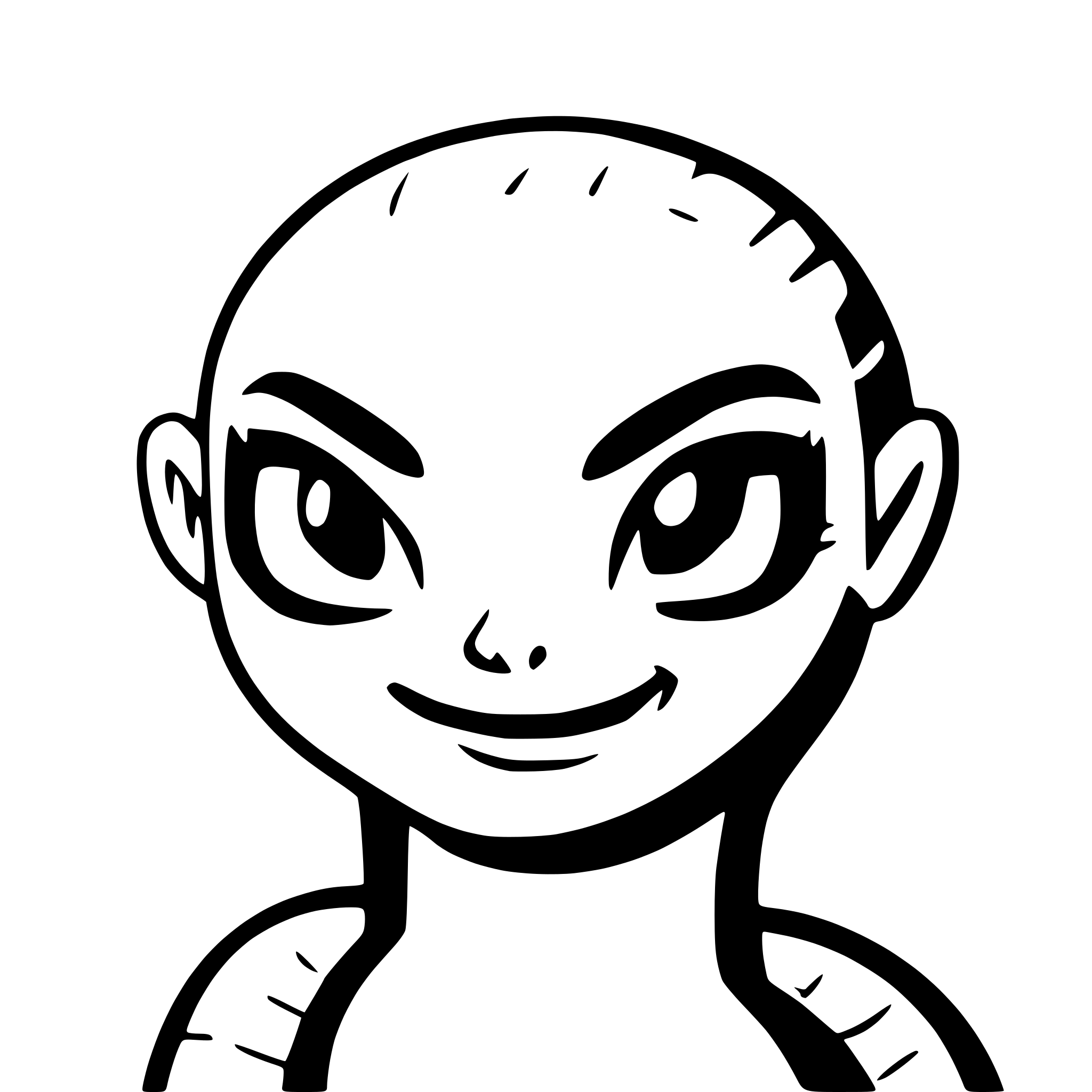 AI-generated SVG of a snake face frontal